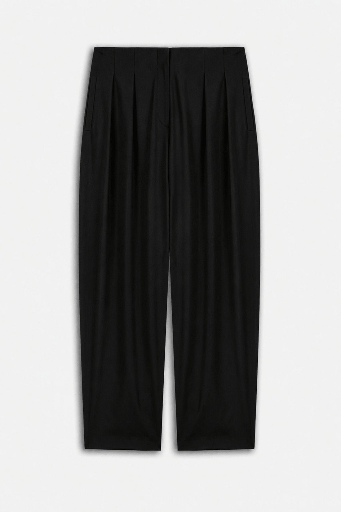 Double Pleat Belted Trousers