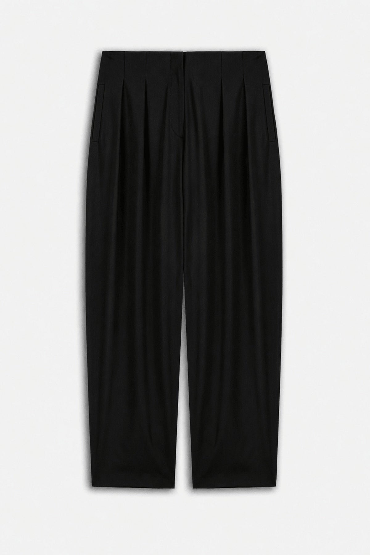 Double Pleat Belted Trousers