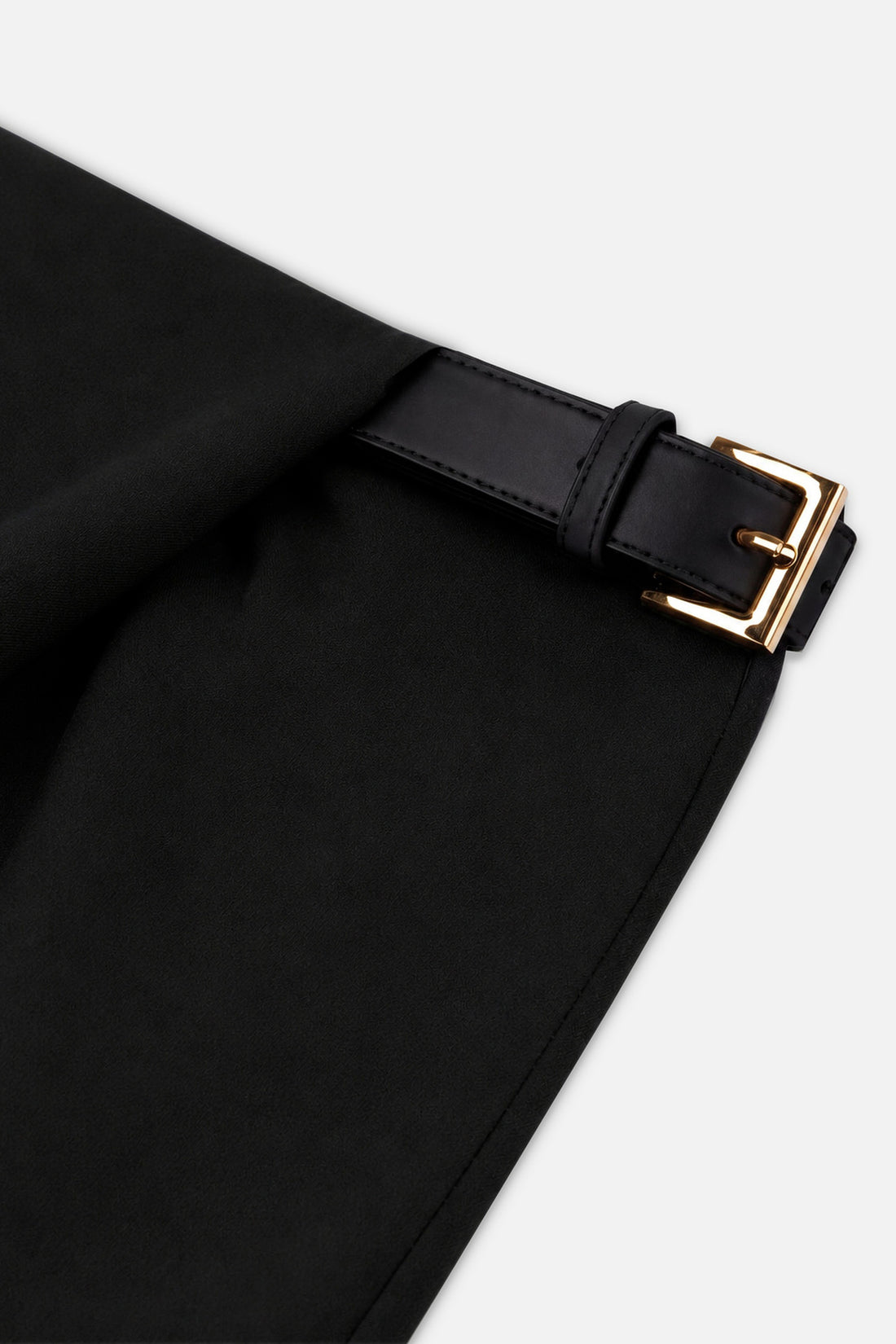 Asymmetric Pleat Detail Trousers