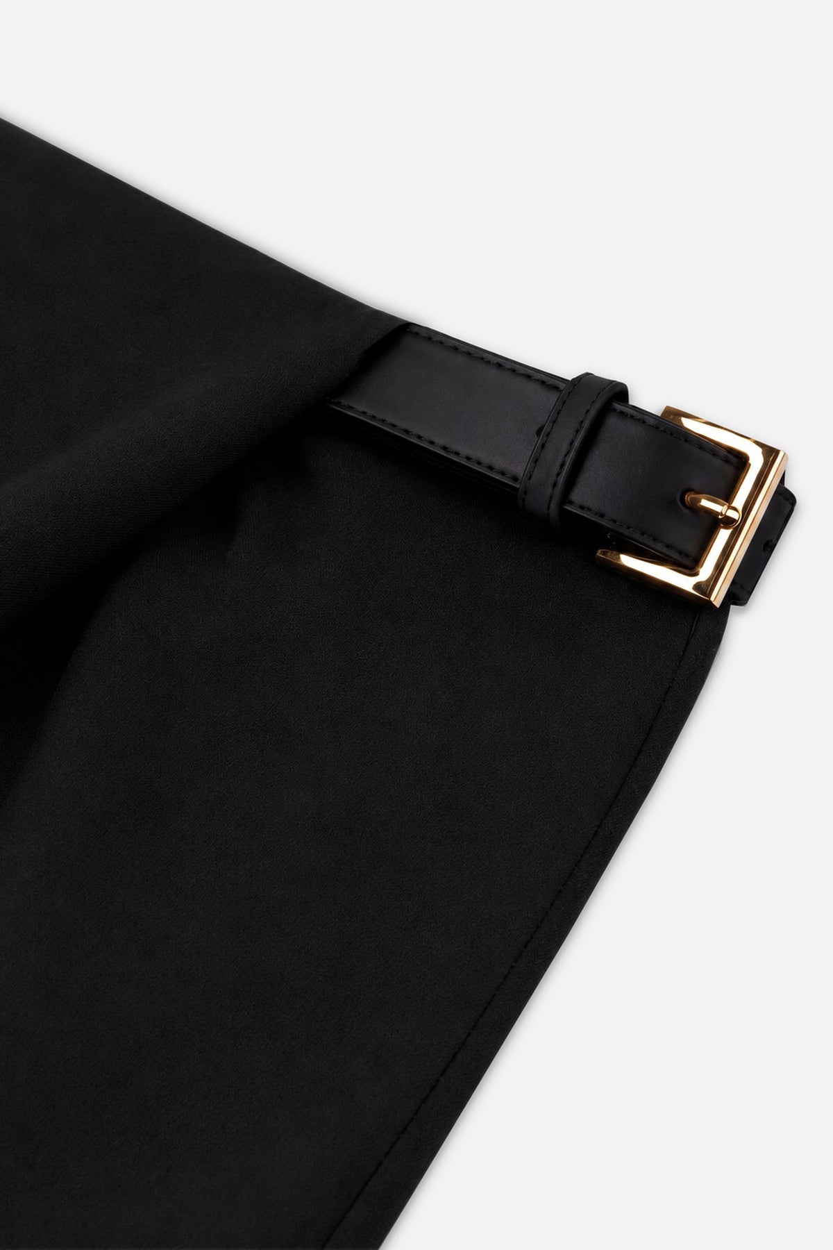 Asymmetric Pleat Detail Trousers