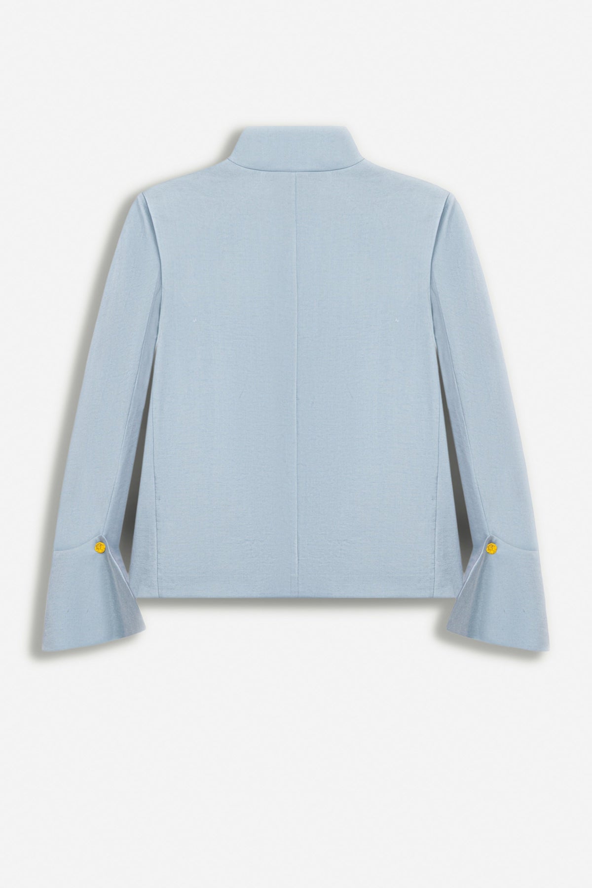 Embroidery Detail Stand Collar Jacket