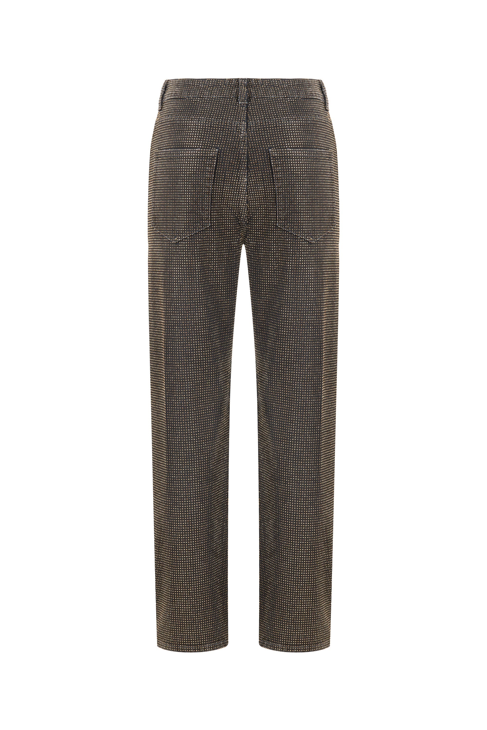 Stone Embroidered Mom Fit Jeans