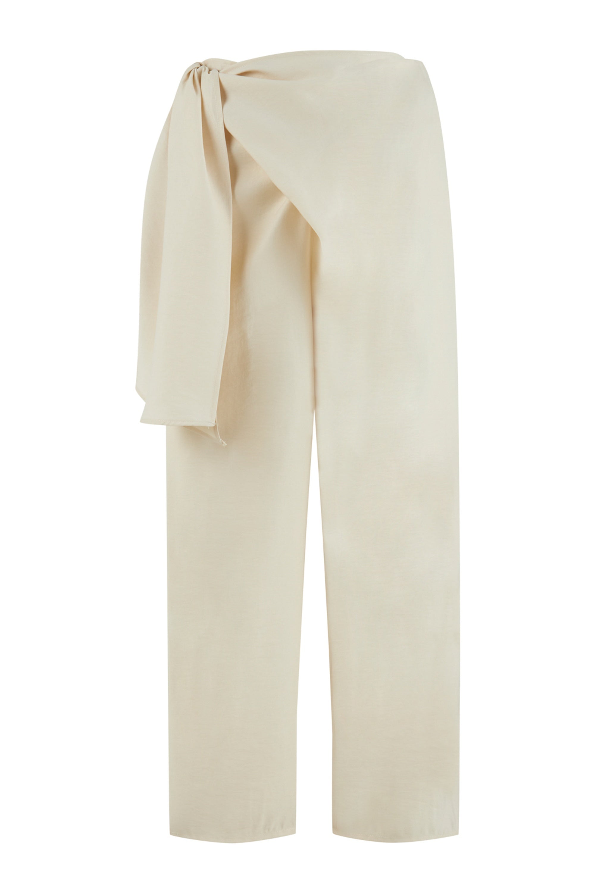 White Belt Loops Pants