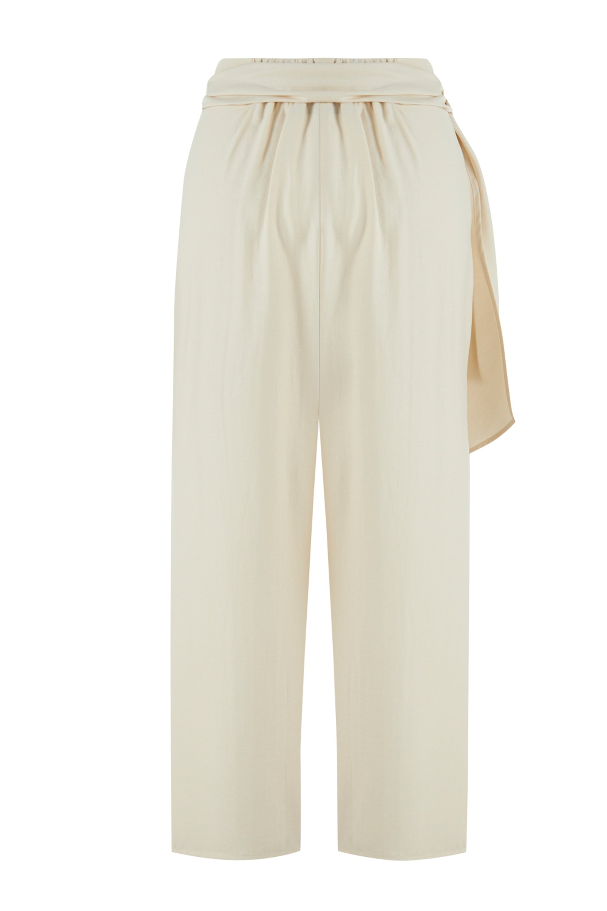 White Belt Loops Pants