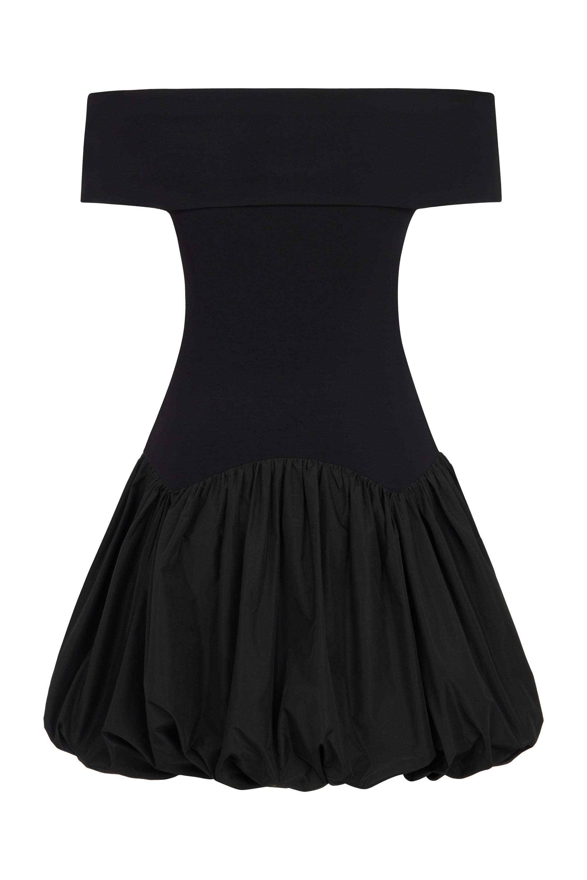 Black Off Shoulder Mini Dress