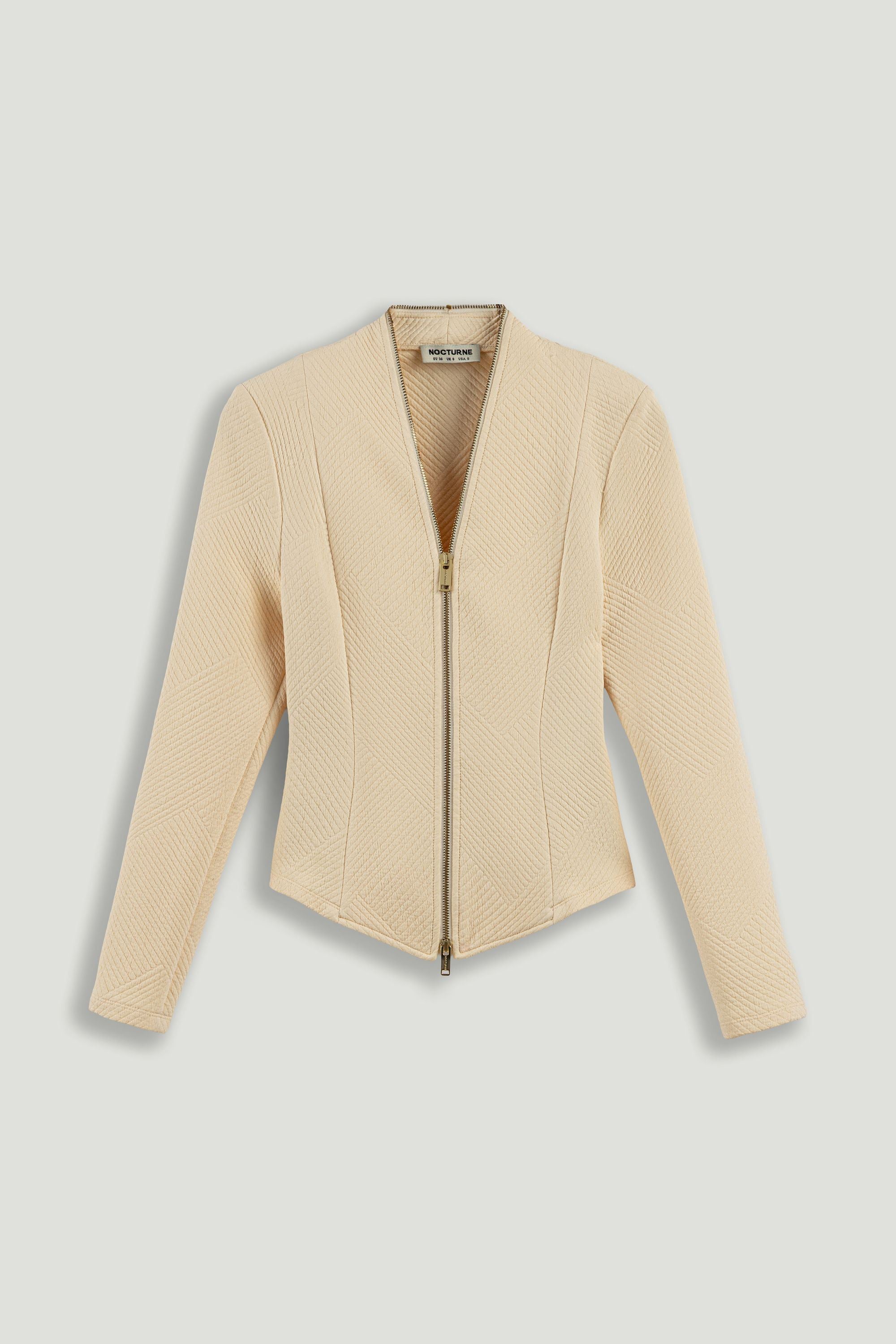 Zipper Detailed Blouse