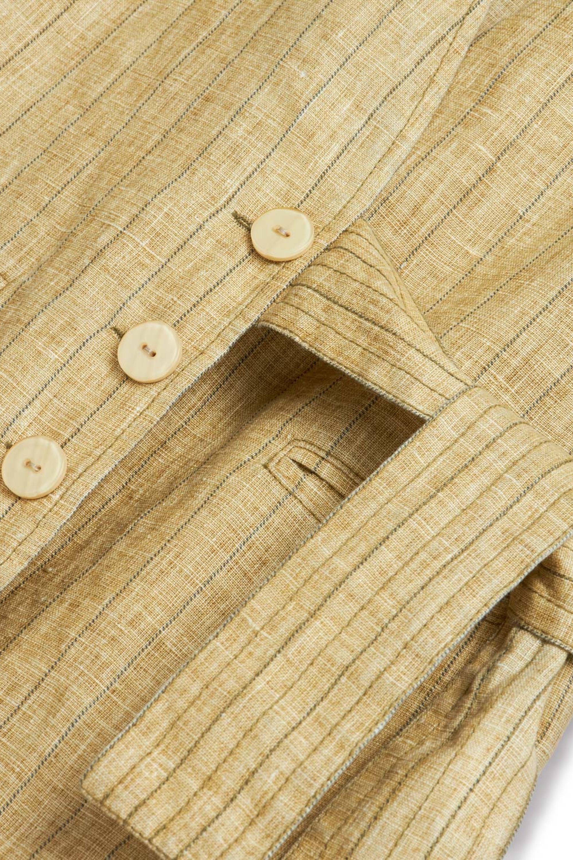 Linen Tie Detail Vest