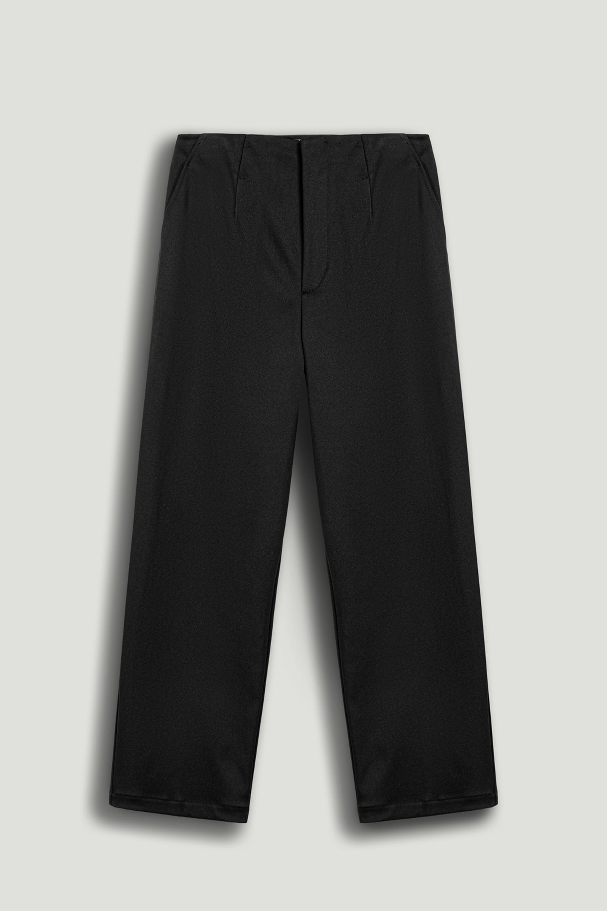 Black Pleat Detailed Pants