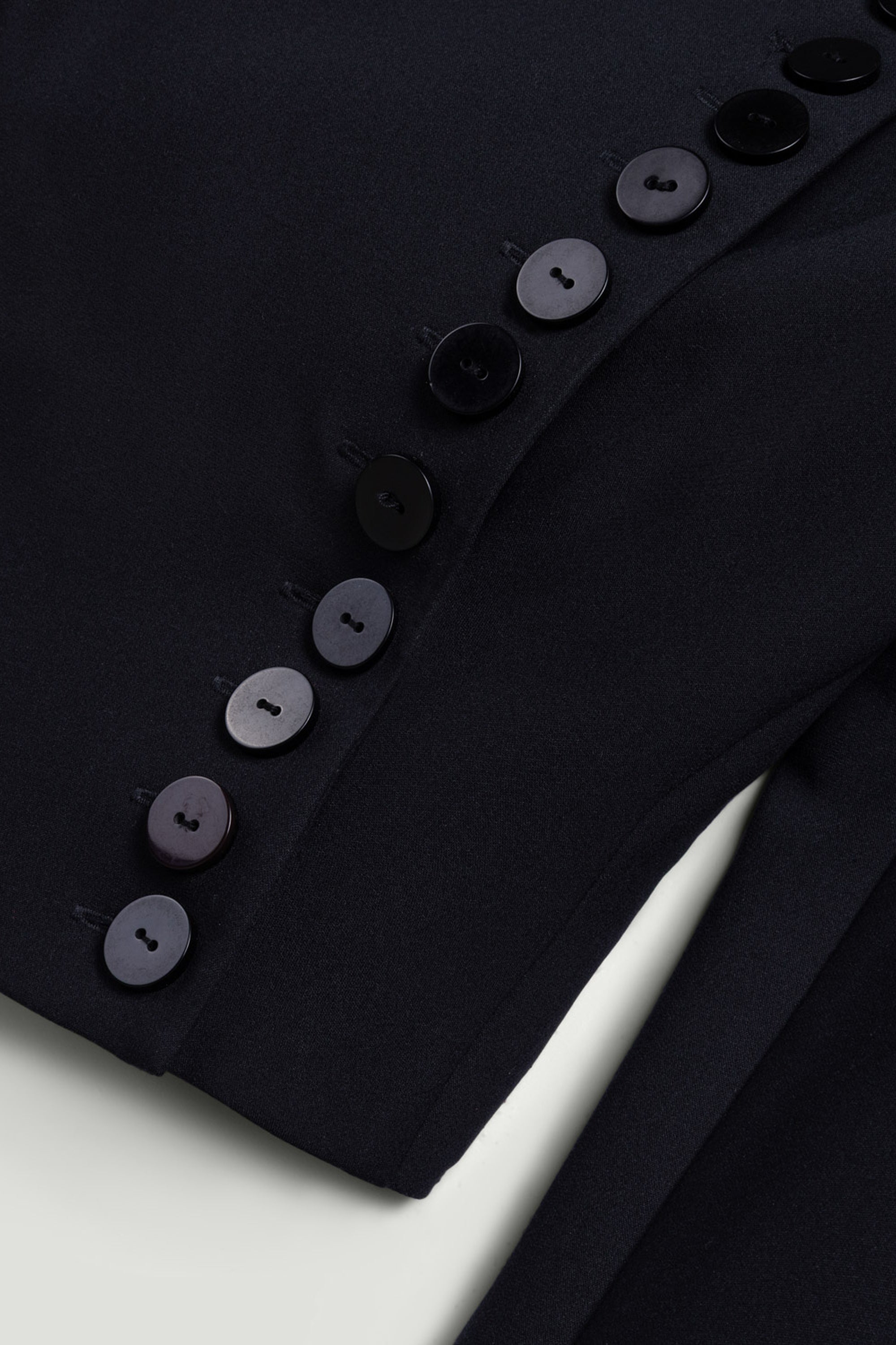 Asymmetric Buttoned Tailored Jacket