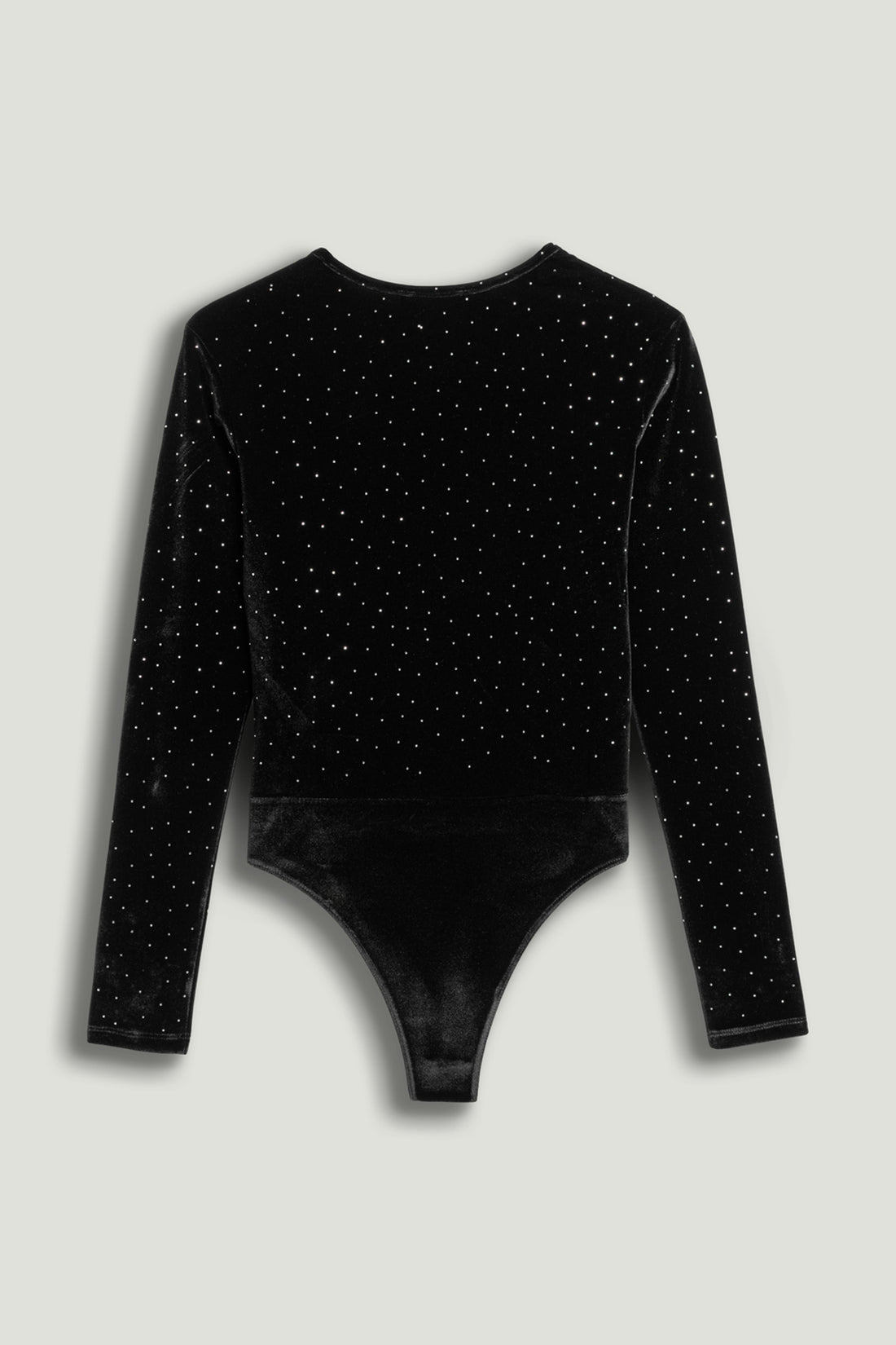 Plunge V-Neck Embellished Bodysuit