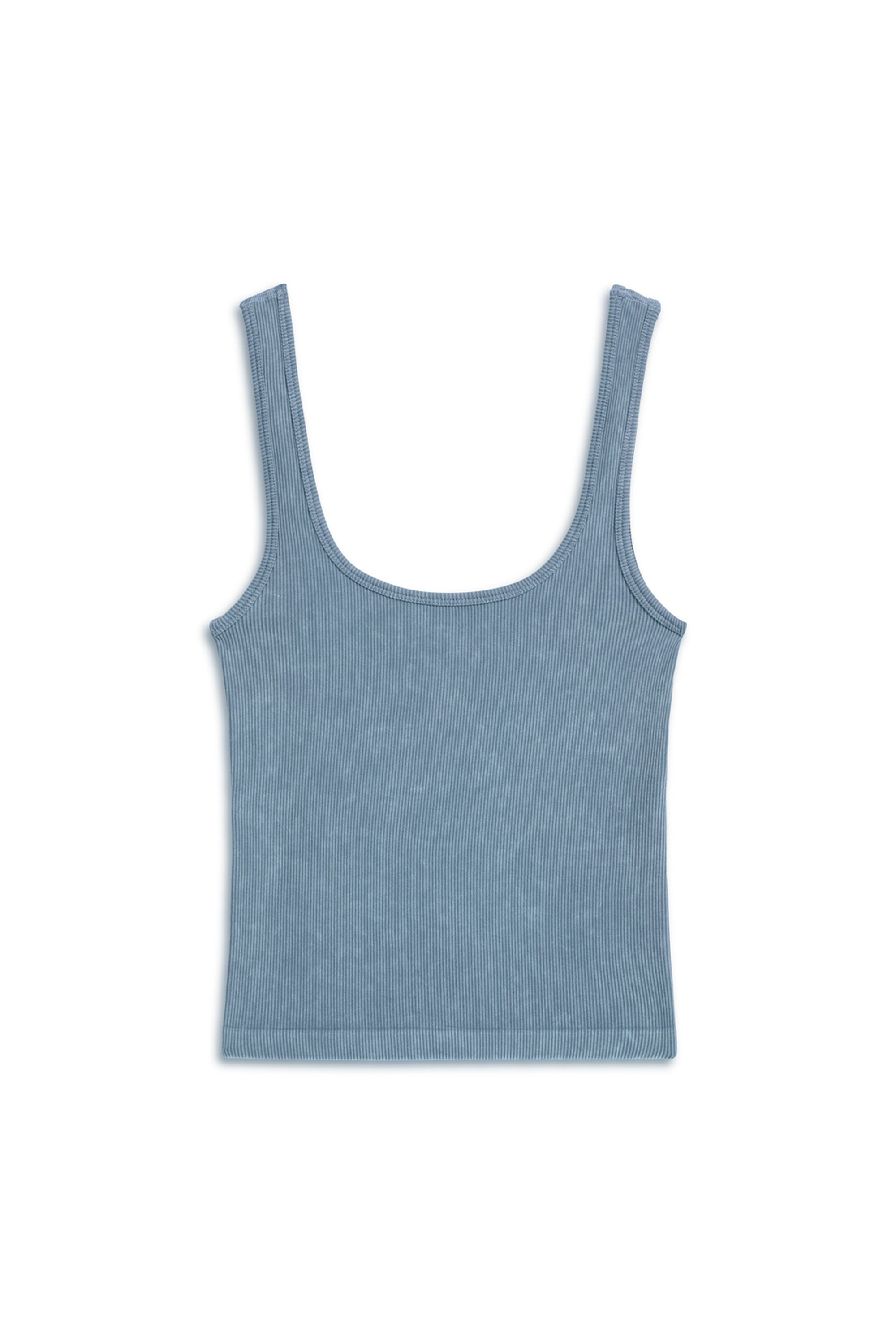 Indigo Printed Detail Crop Top