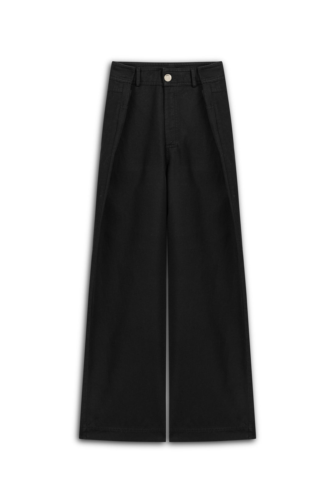 Black Waist Detailed Trousers