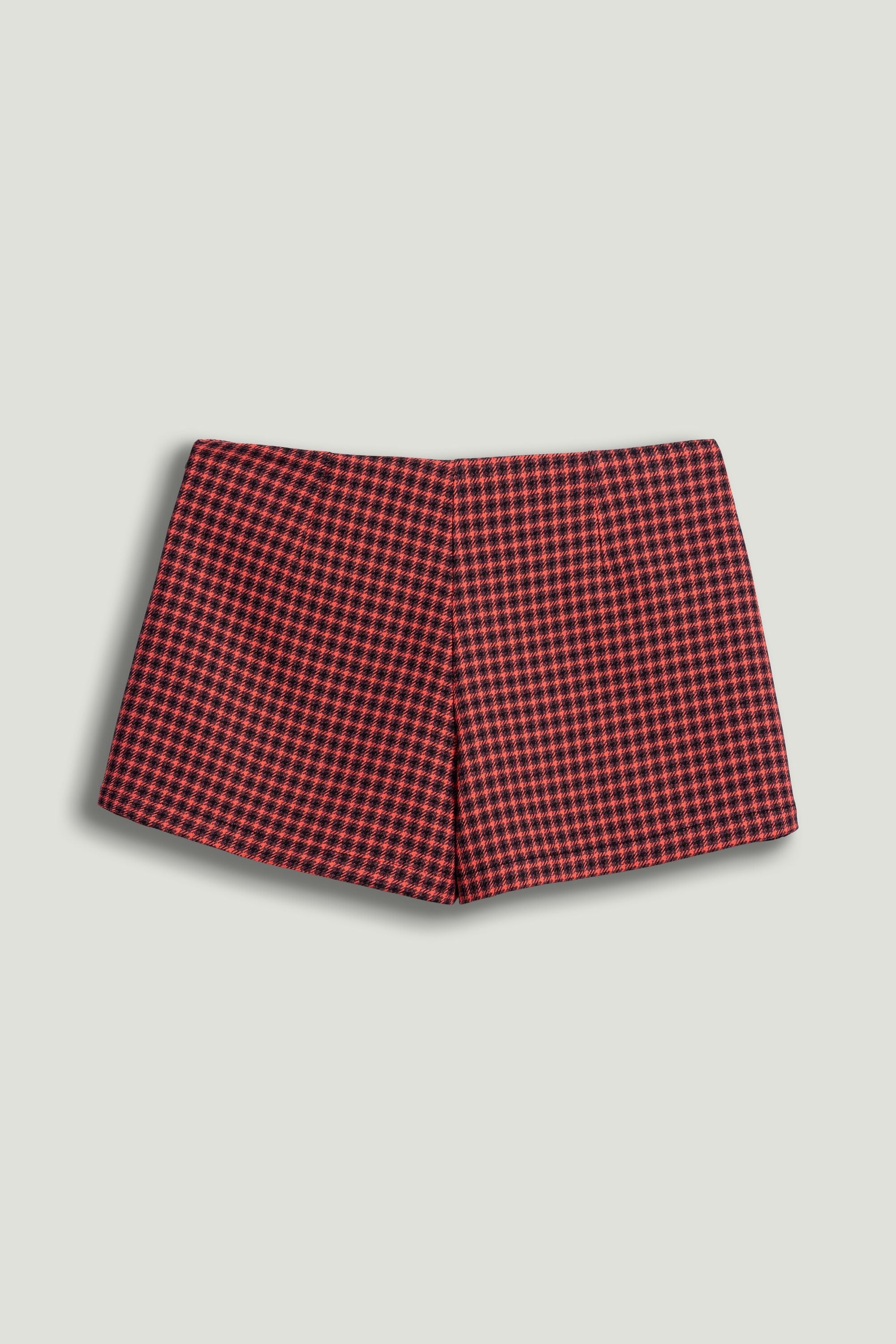Checked High-Rise Mini Skort