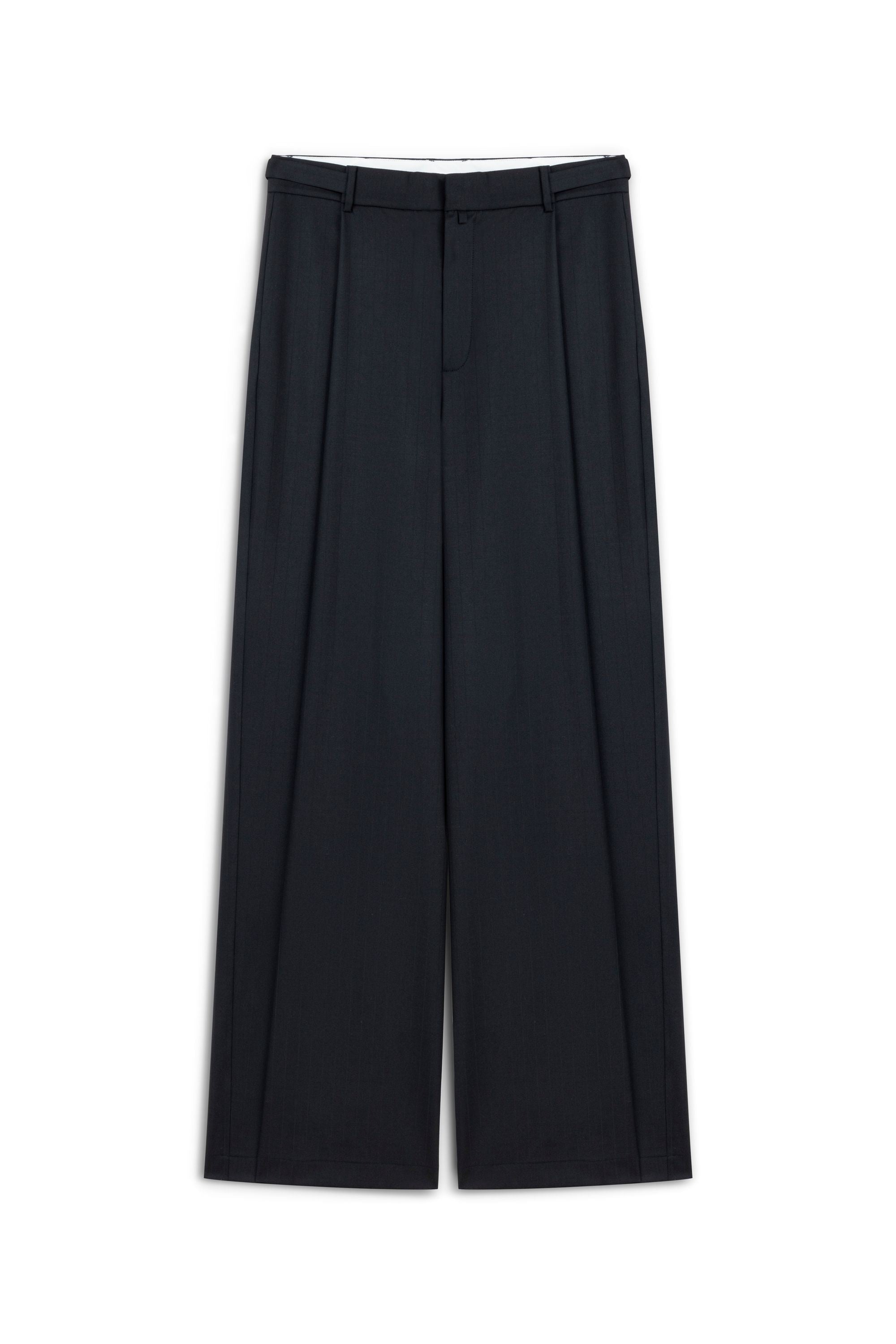 Black Pants with Waist Details