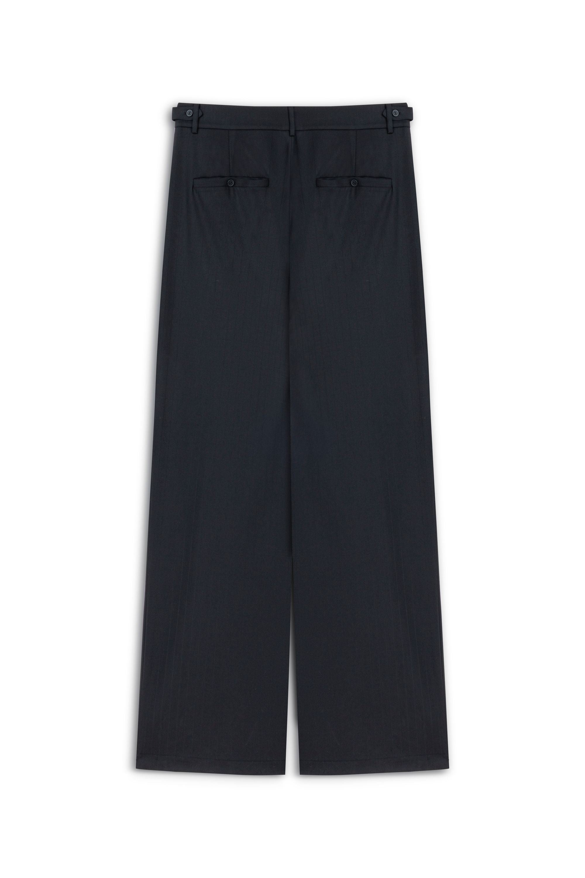 Black Pants with Waist Details