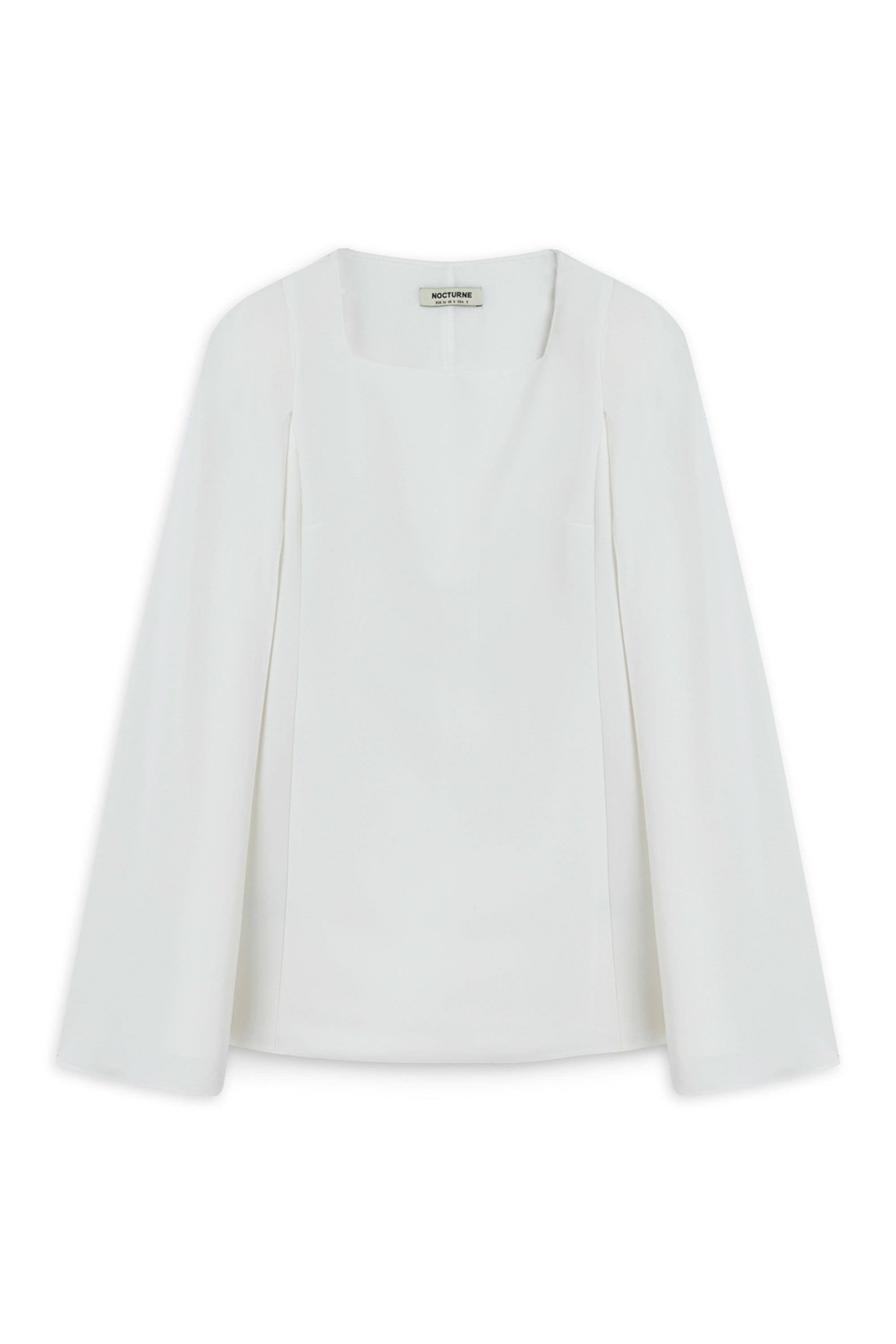 Ecru Cape Sleeve Mini Dress