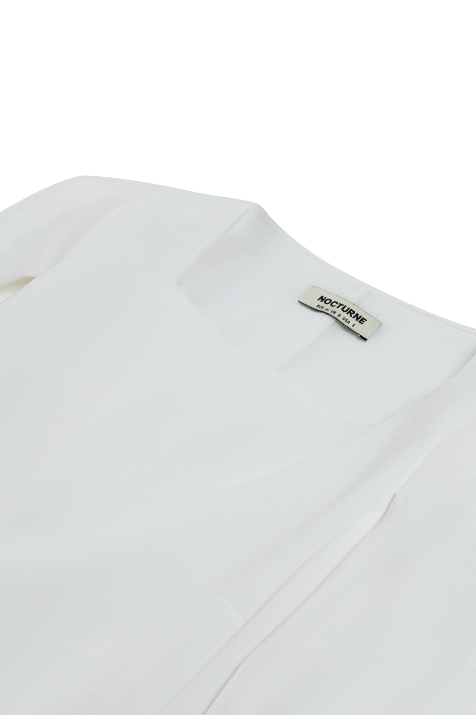 Ecru Cape Sleeve Mini Dress