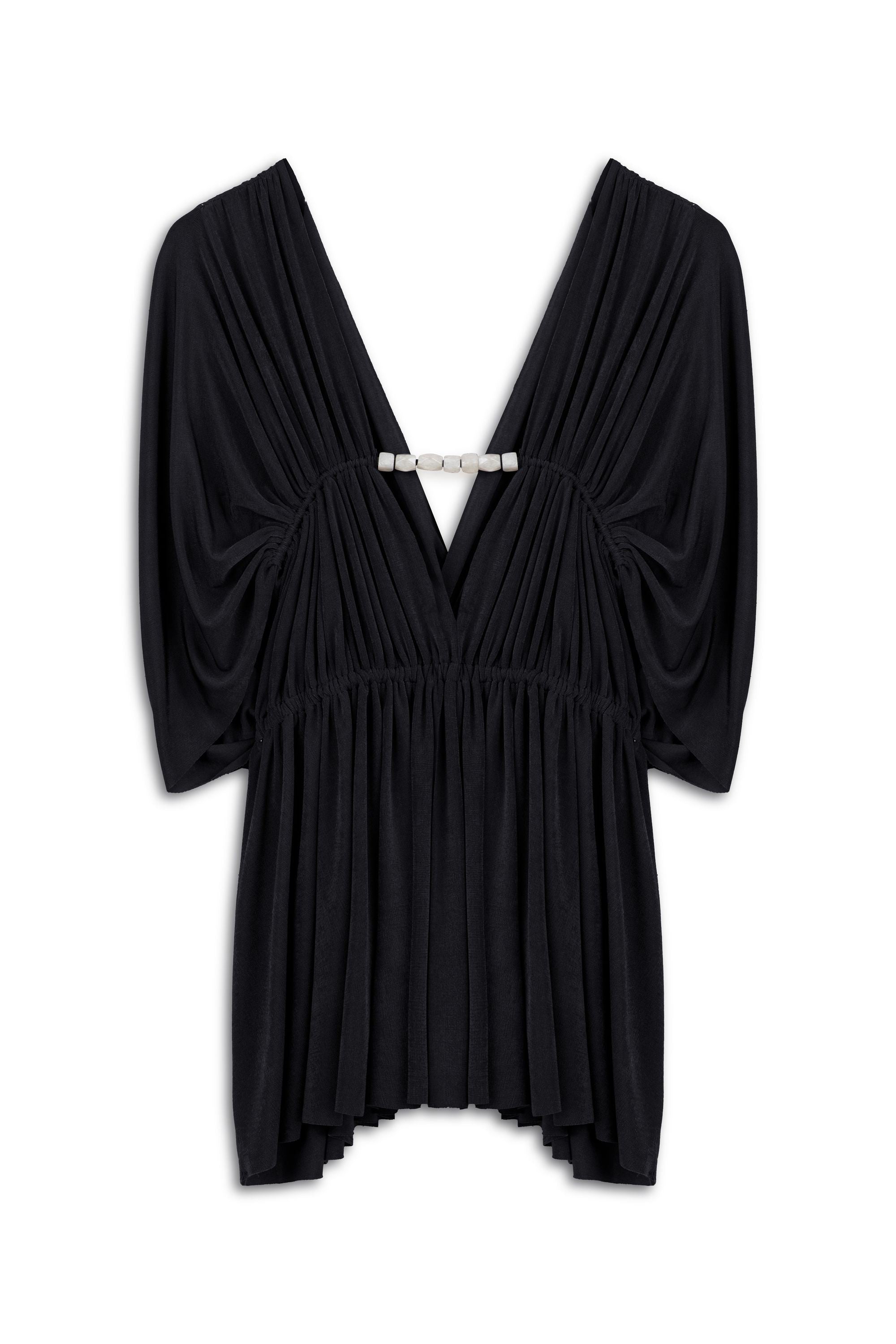 Black Beaded Accessory Blouse