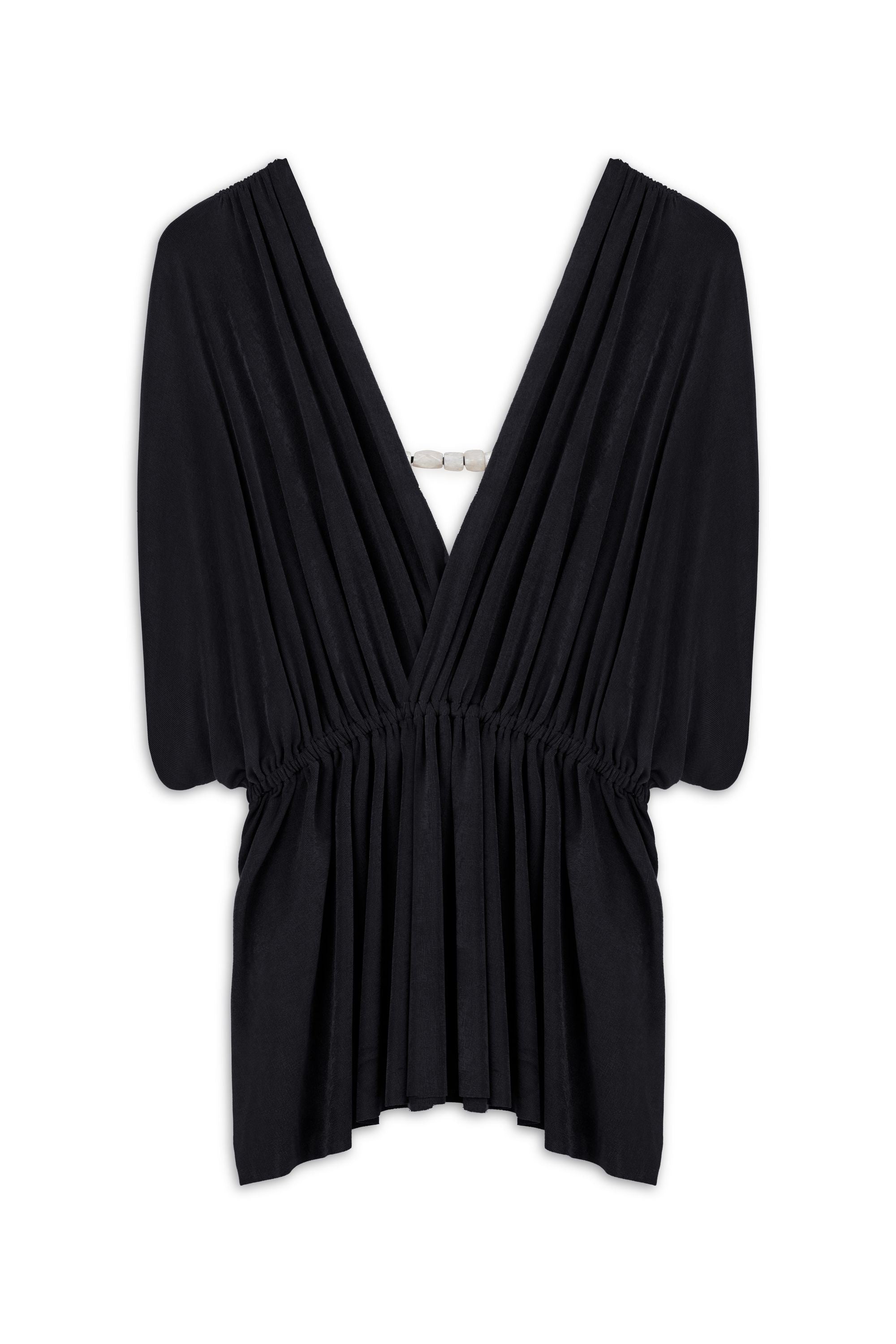 Black Beaded Accessory Blouse