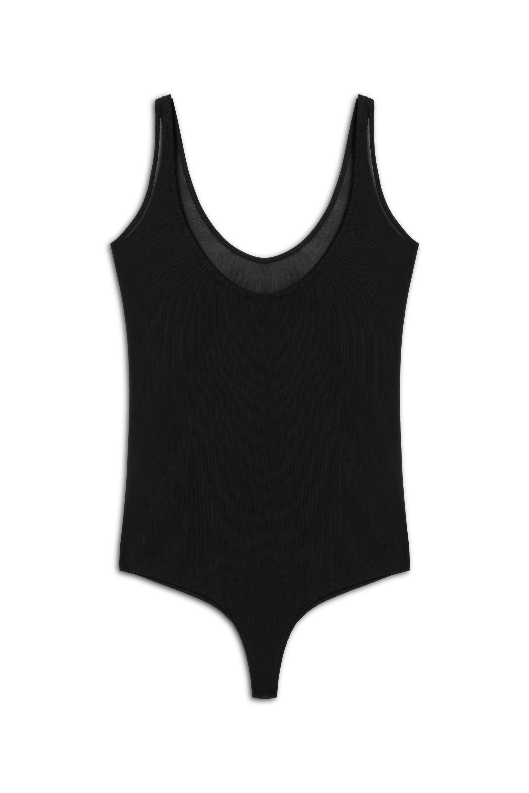 Black Sheer Bodysuit