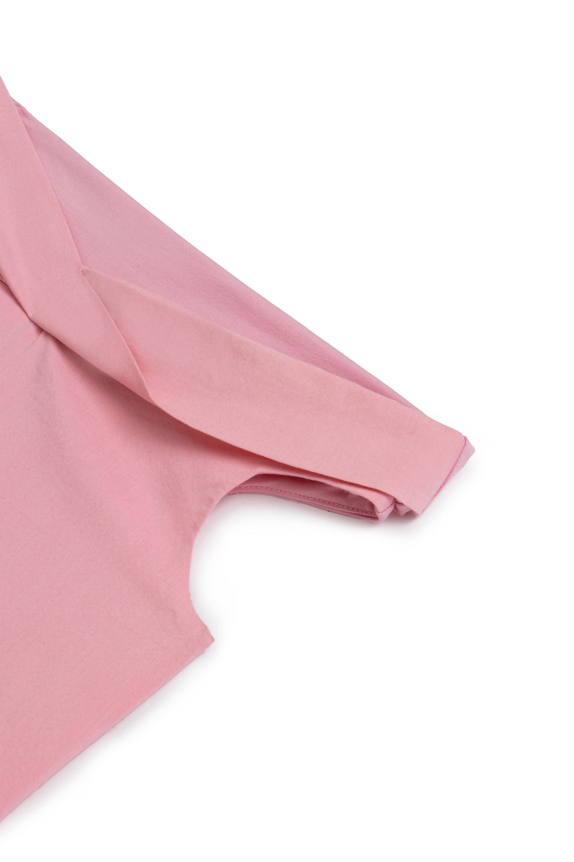 Pink Open Shoulder Blouse