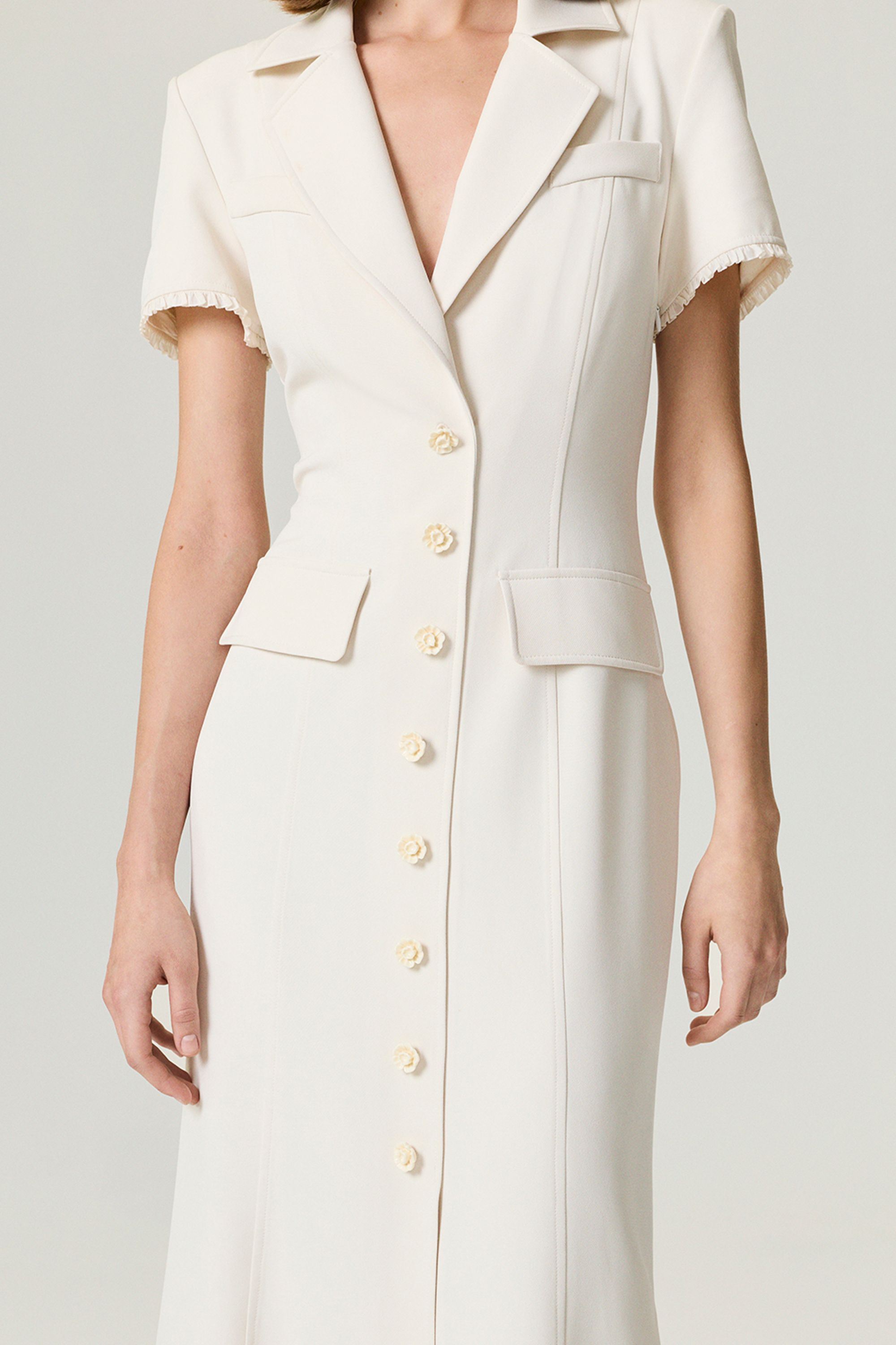 Floral Button Detailed Maxi Dress