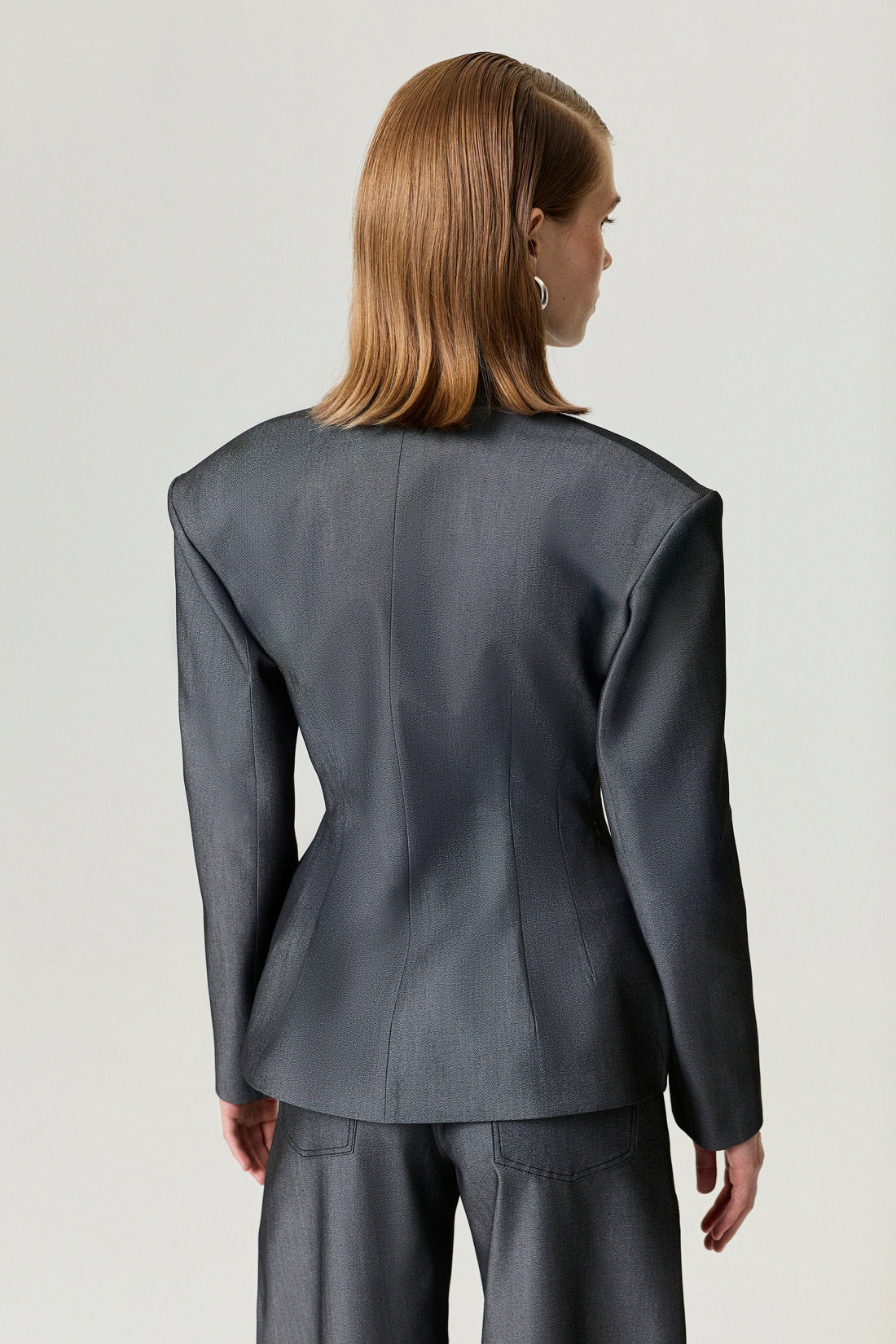 Structured Padded High-Neck Jacket