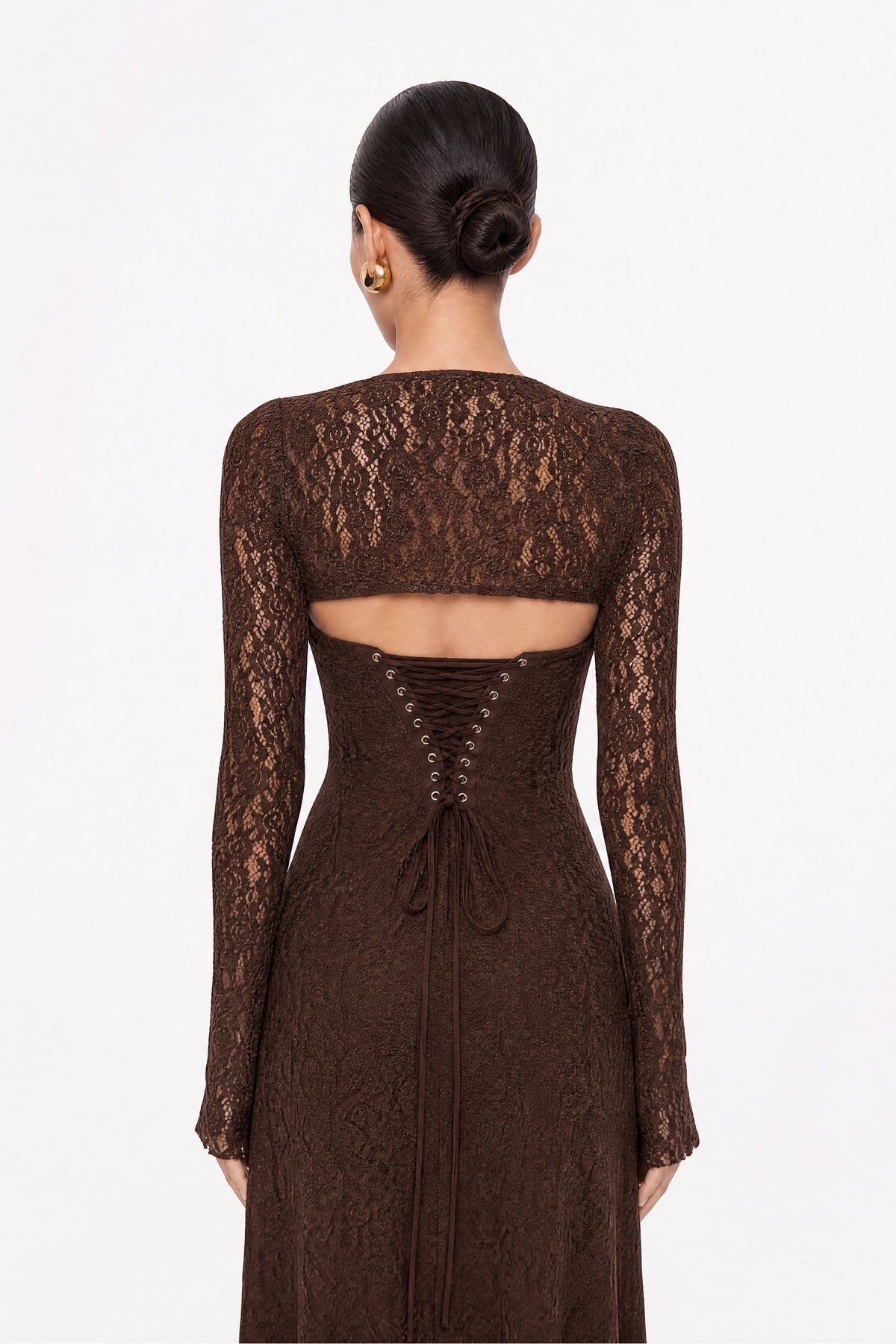 Eyelet Lace Maxi Dress