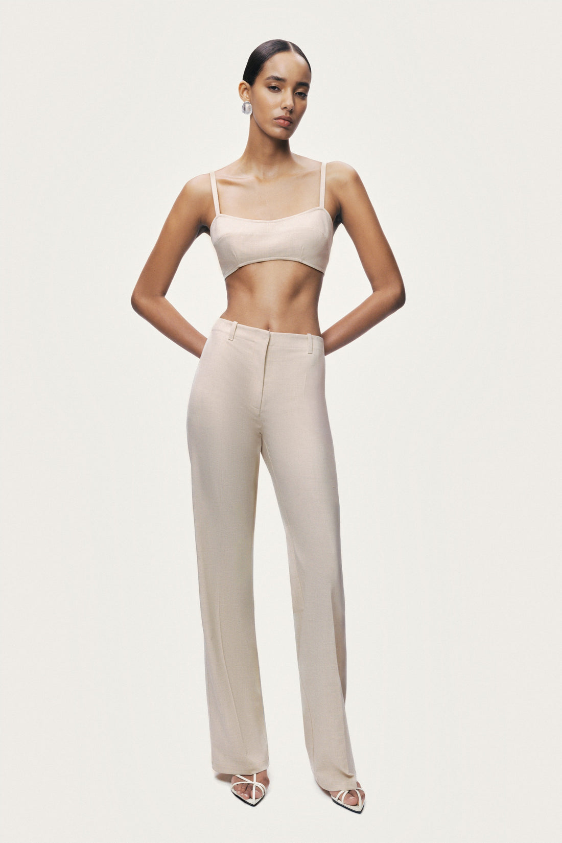 Pocket Detail Straight Leg Trouser