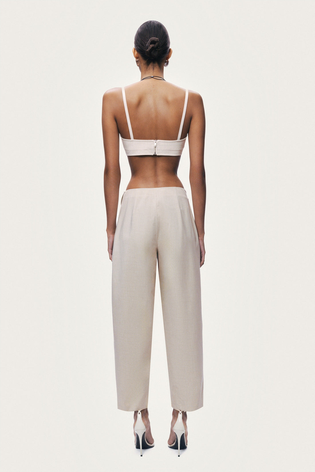 Draped Waist Detail Trouser