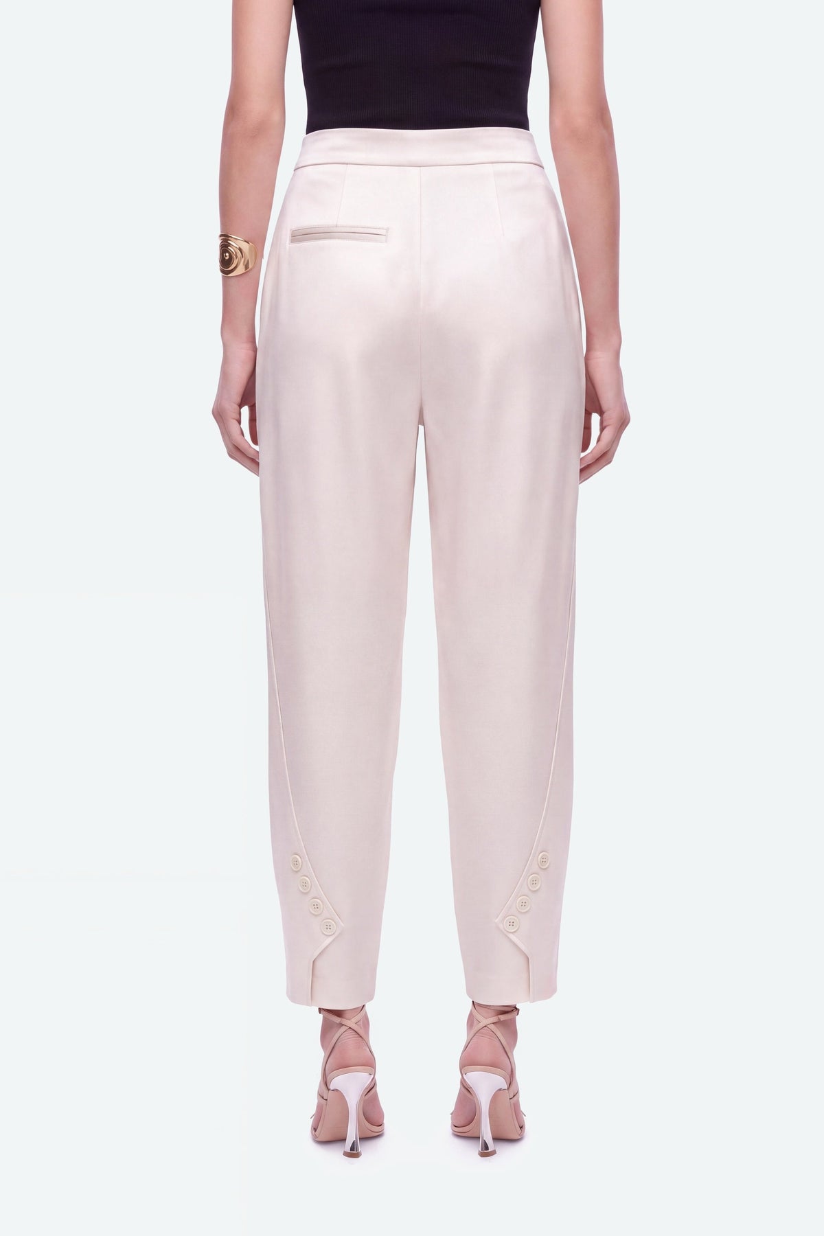 High-Waist Balloon-Leg Trousers