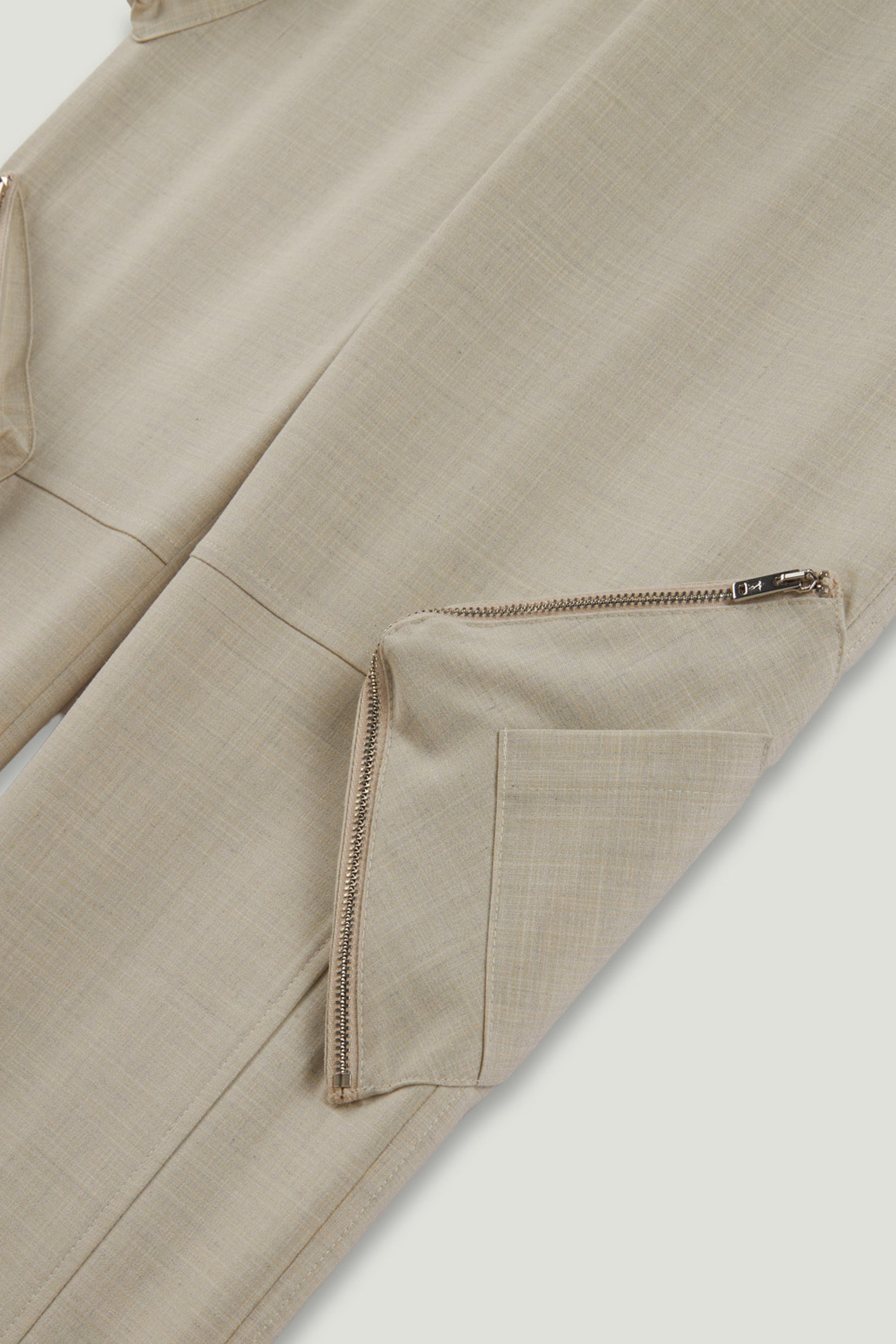 Pocket Detail High-Waist Trouser