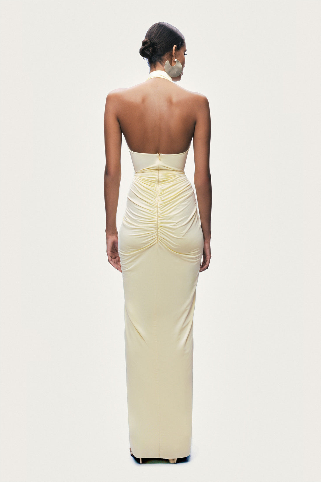 Cut-Out Detail Embellished Maxi Dress