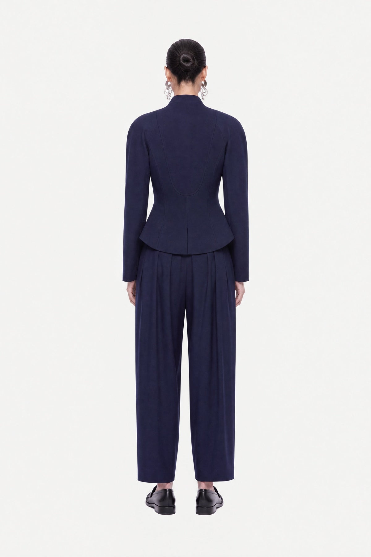 Double Pleat Belted Trousers