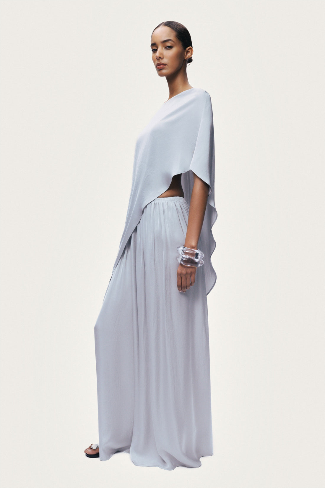 Draped Cape Blouse