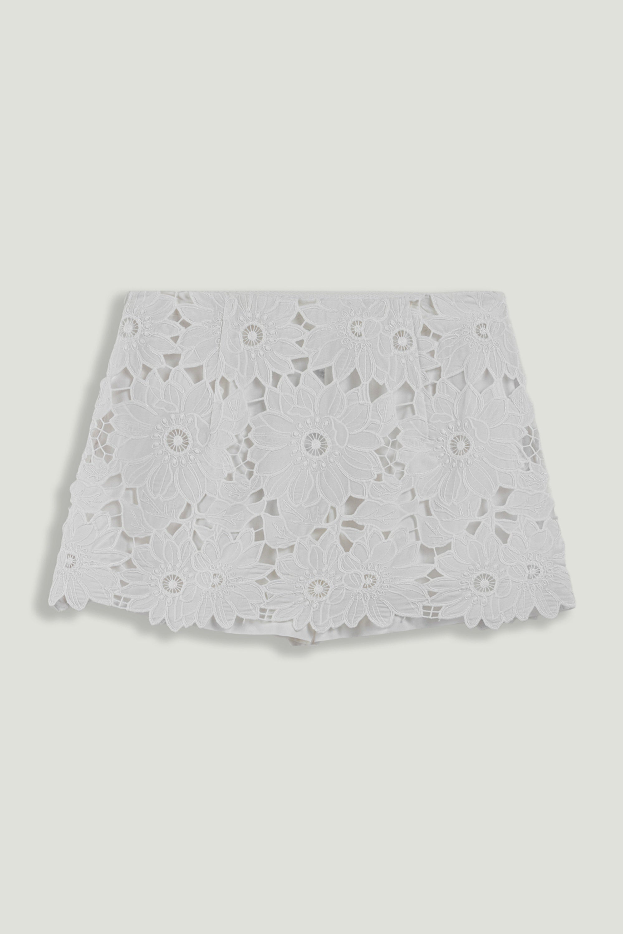 Floral Broderie Anglaise Mini Skort