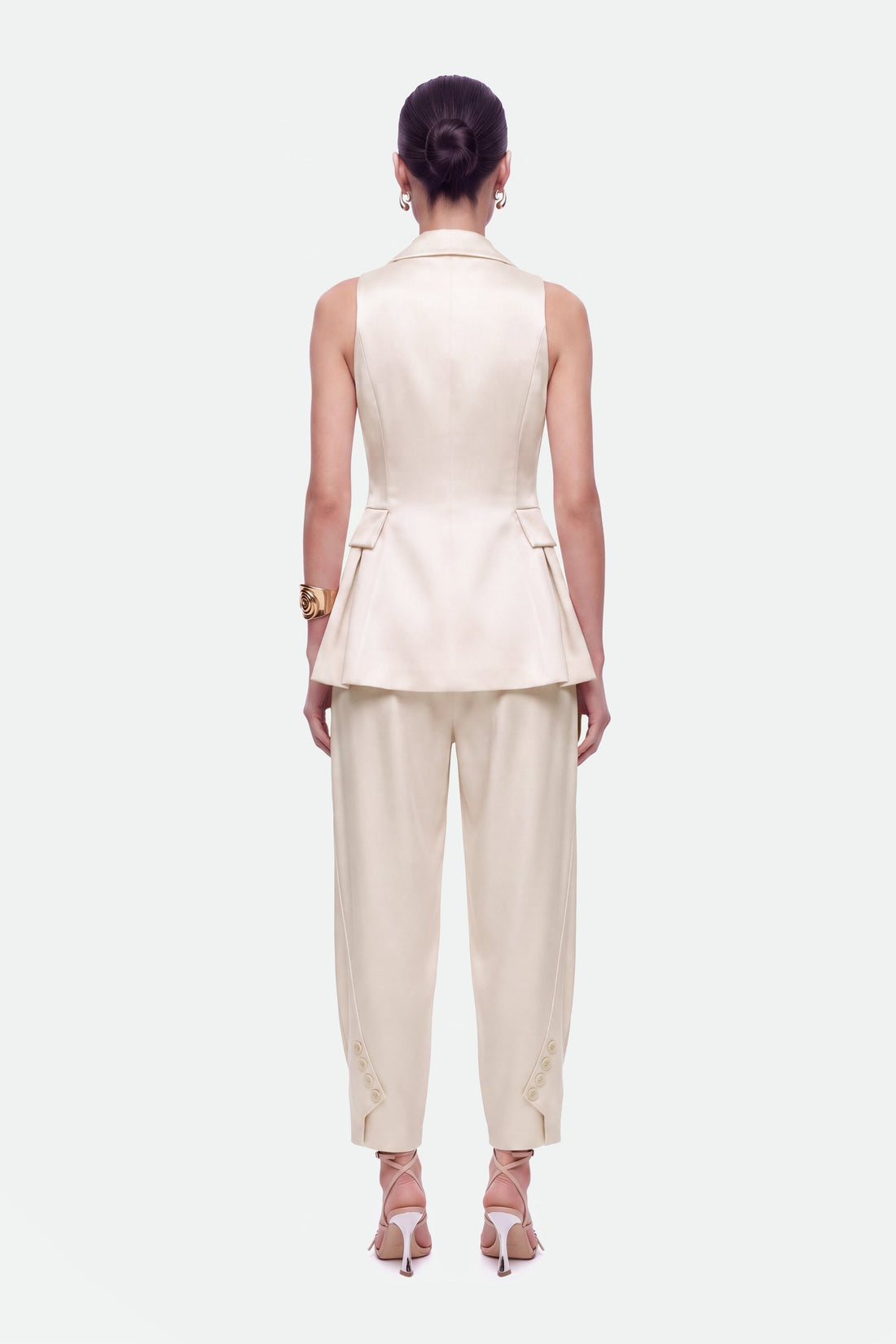 High-Waist Balloon-Leg Trousers