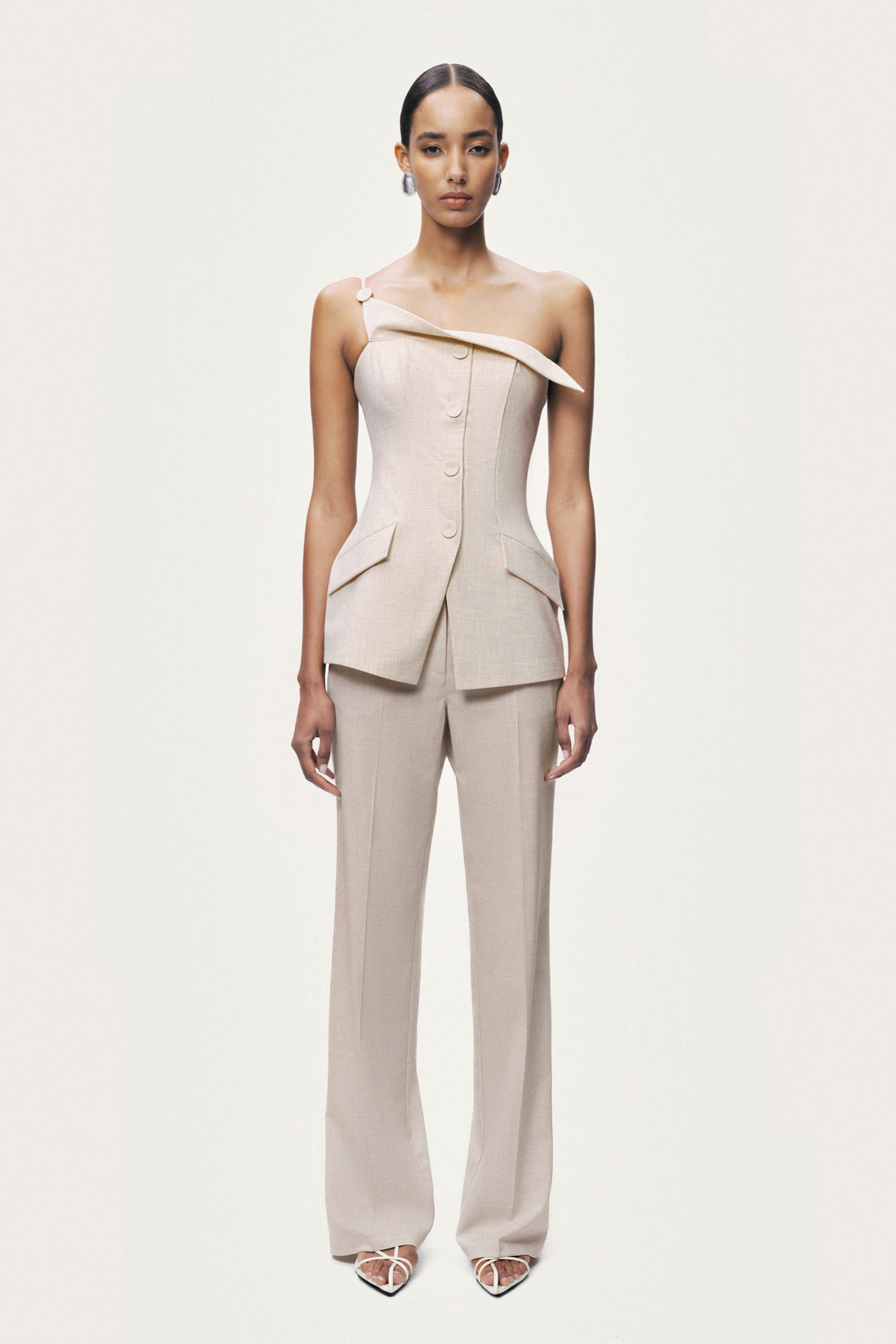 Pocket Detail Straight Leg Trouser