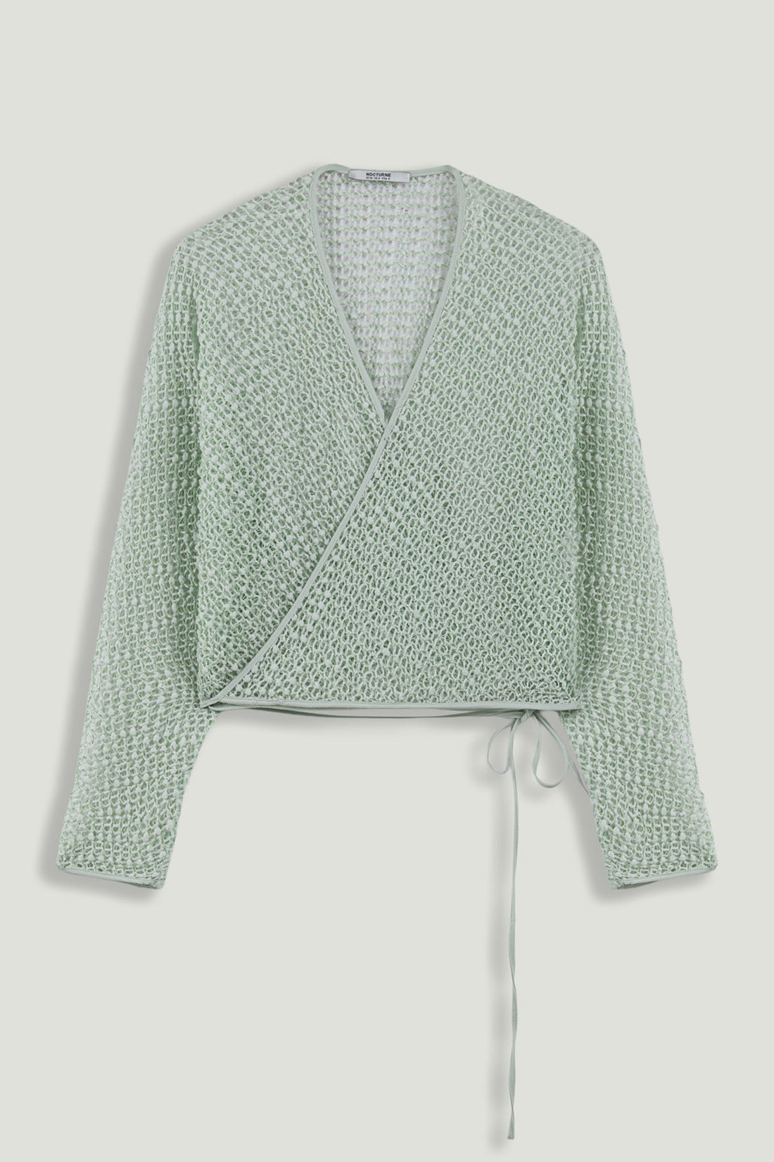 Wrap Mesh Blouse