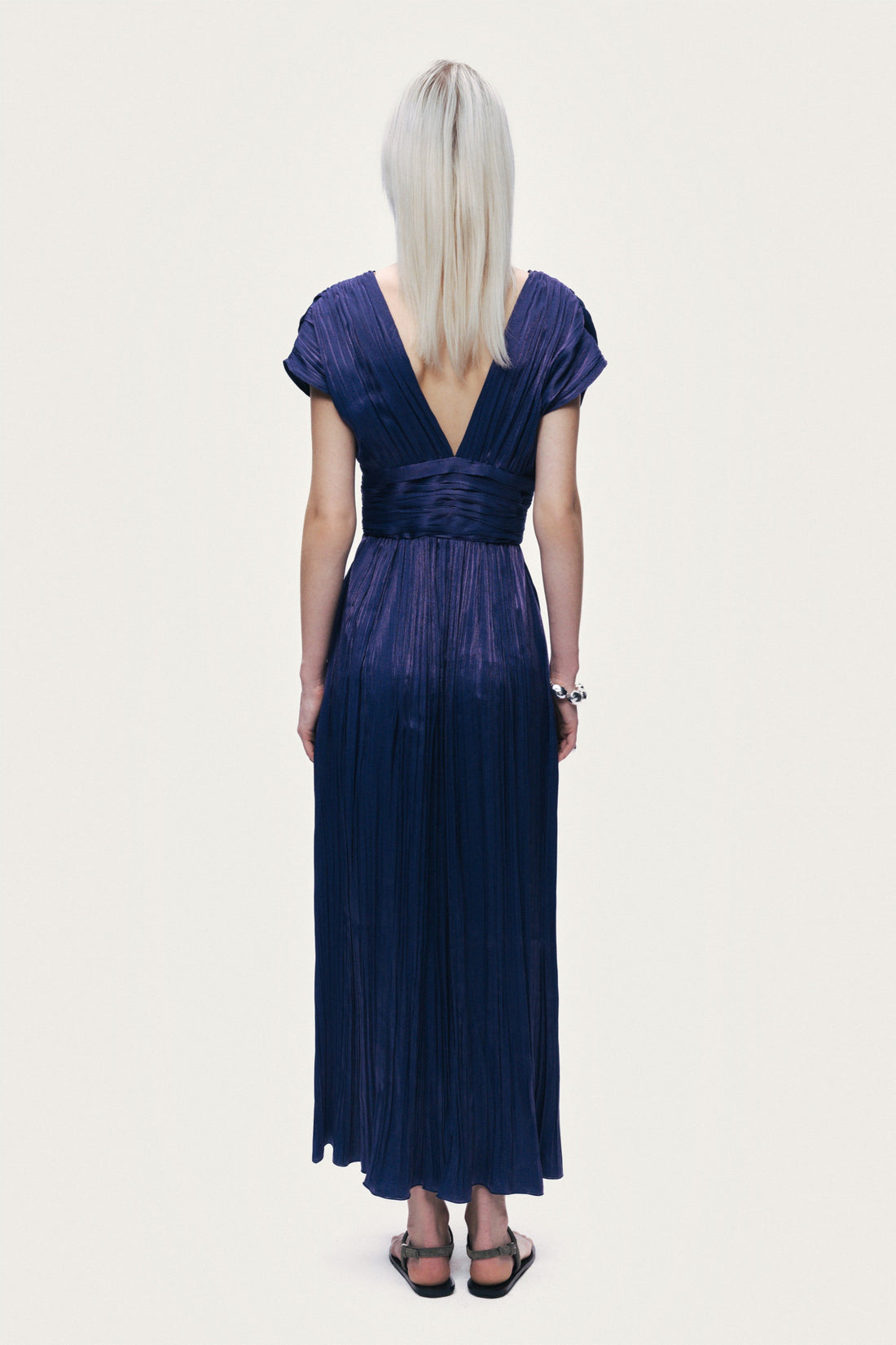 V-Neck Midi Dress