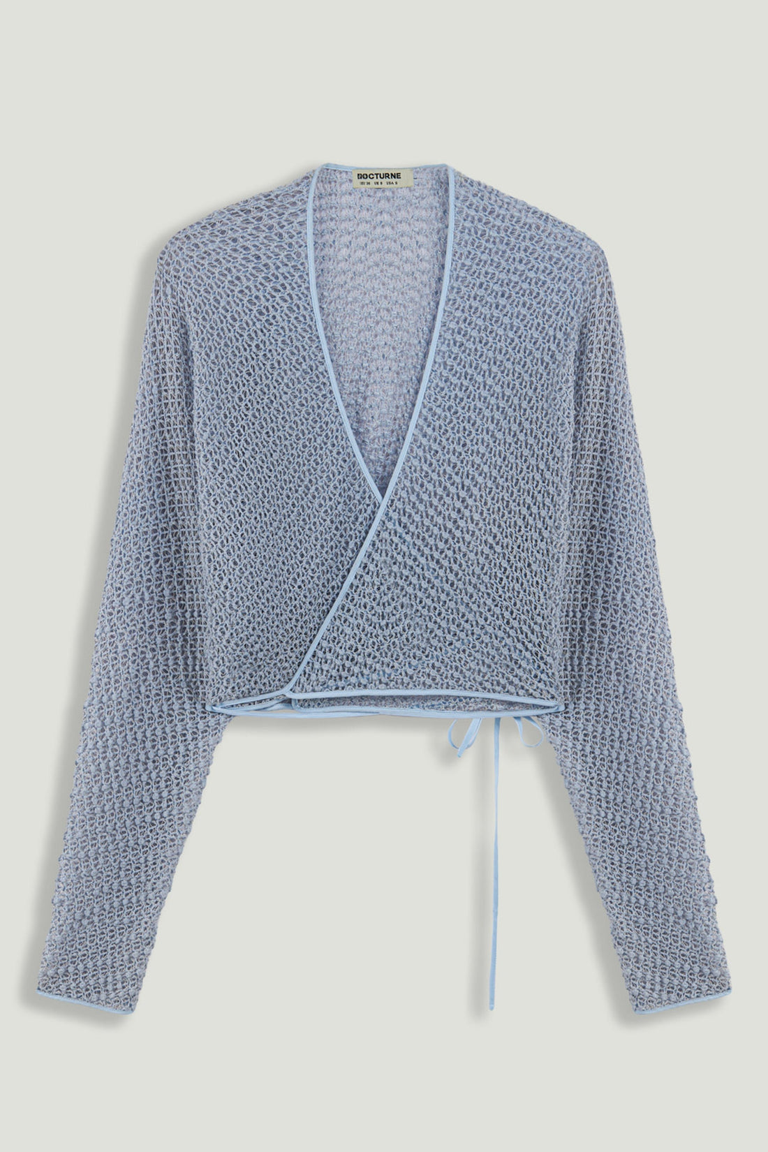 Wrap Mesh Blouse