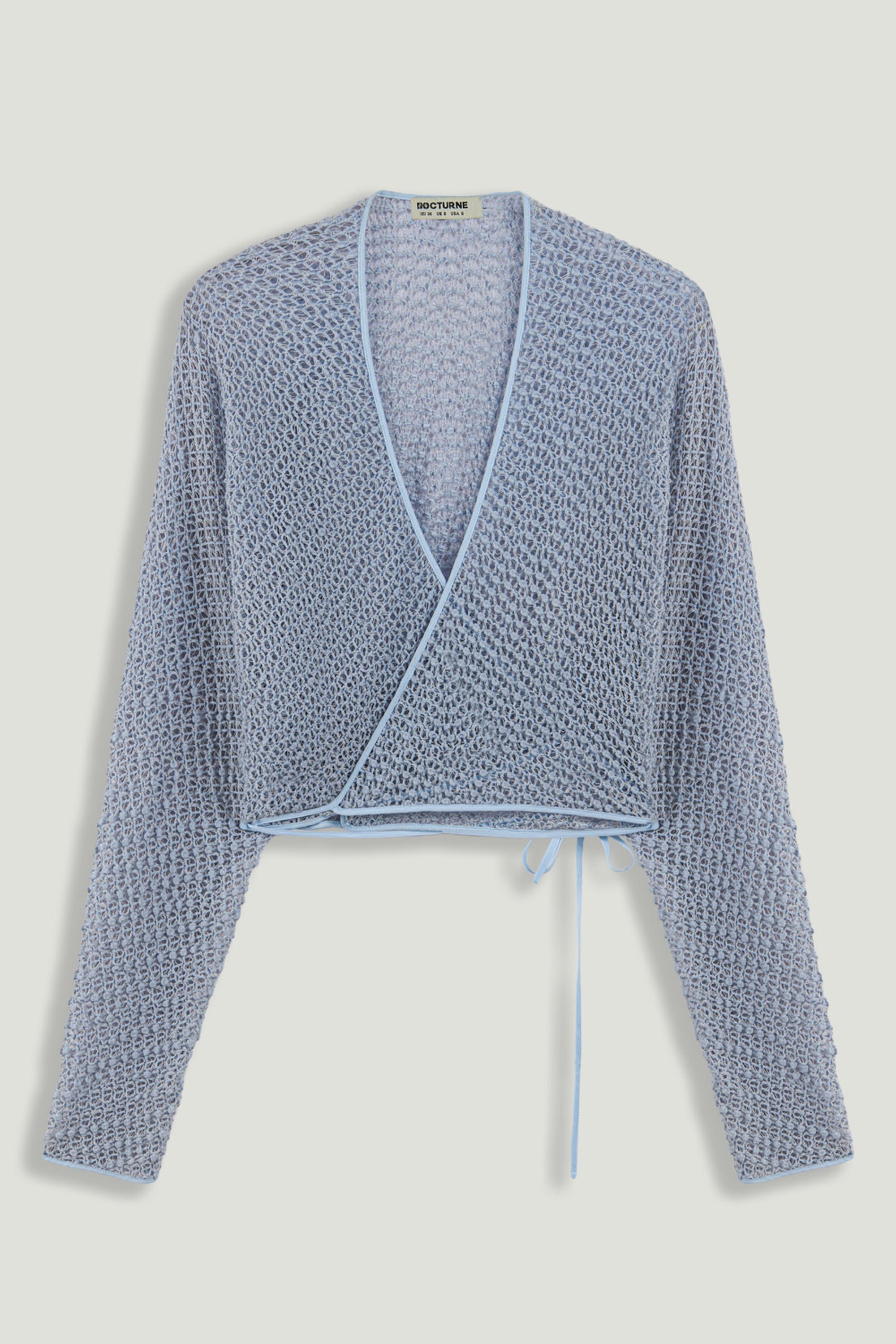 Wrap Mesh Blouse