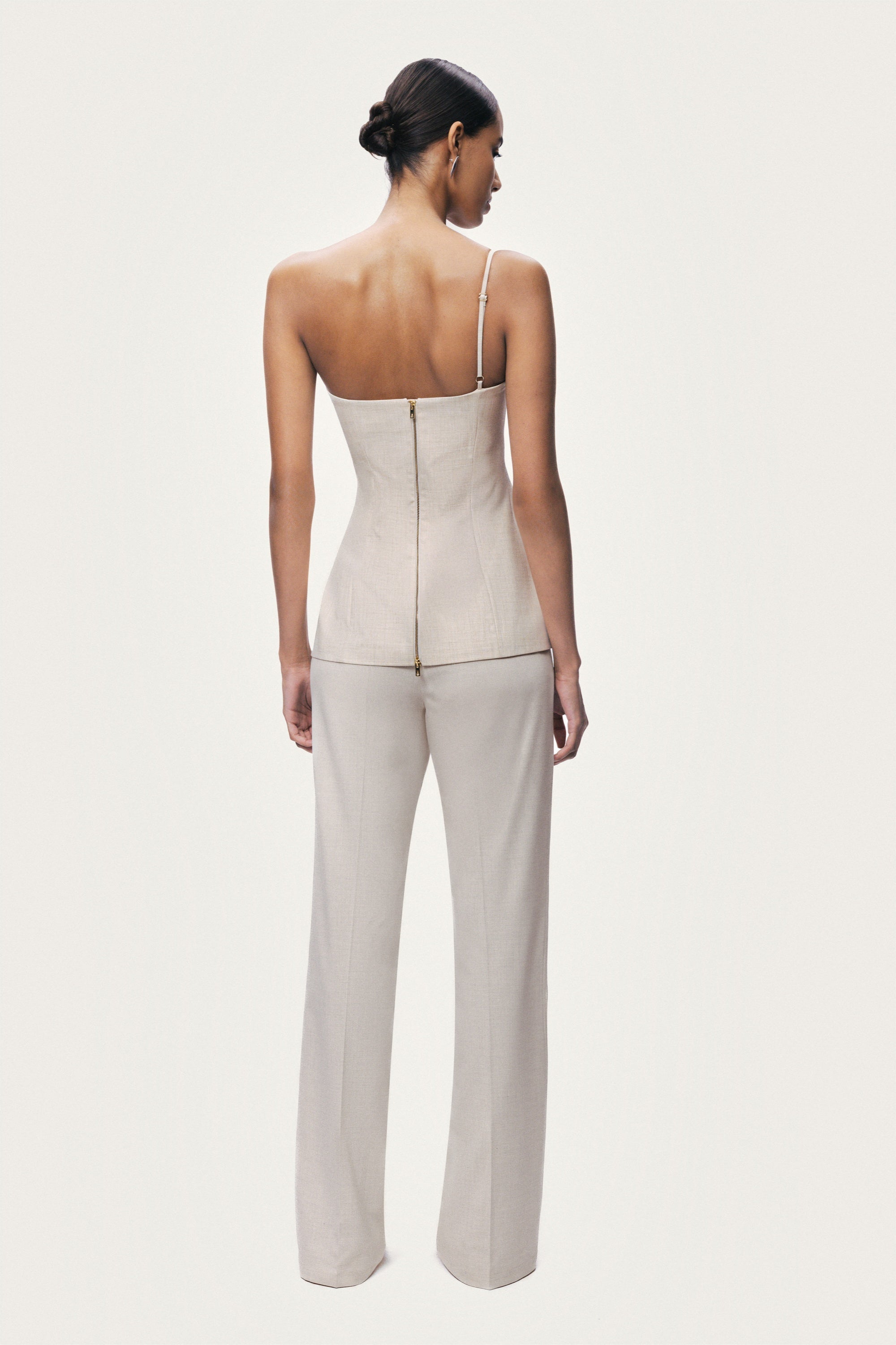 Pocket Detail Straight Leg Trousers