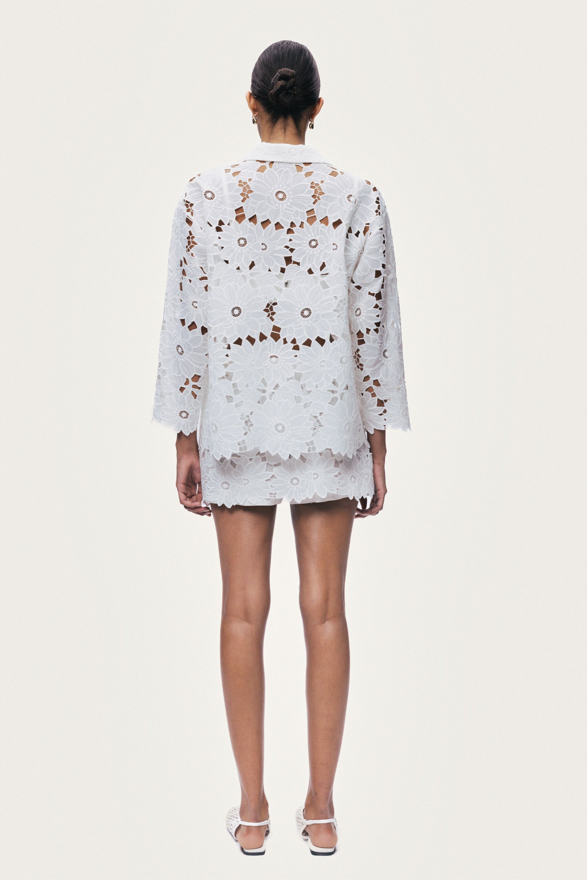 Floral Broderie Anglaise Mini Skort