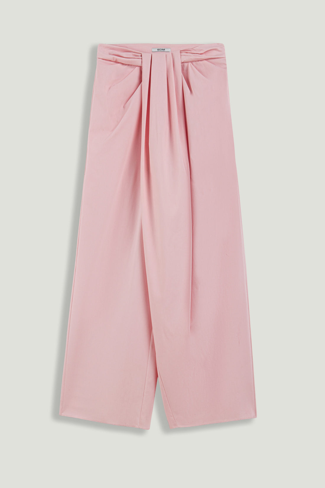 Pleated Detail Wide-Leg Trouser