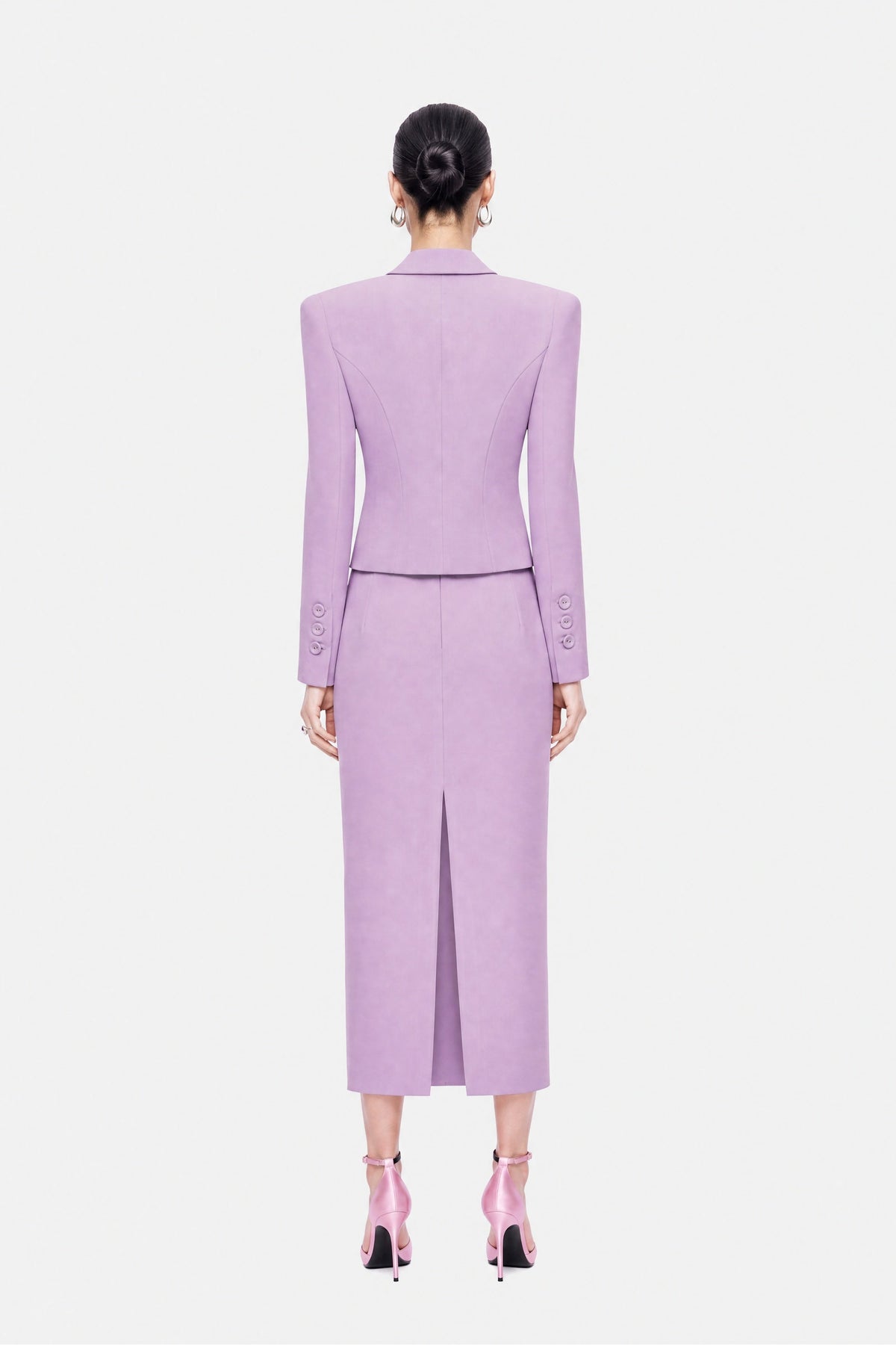 Tailored Midi Pencil Skirt
