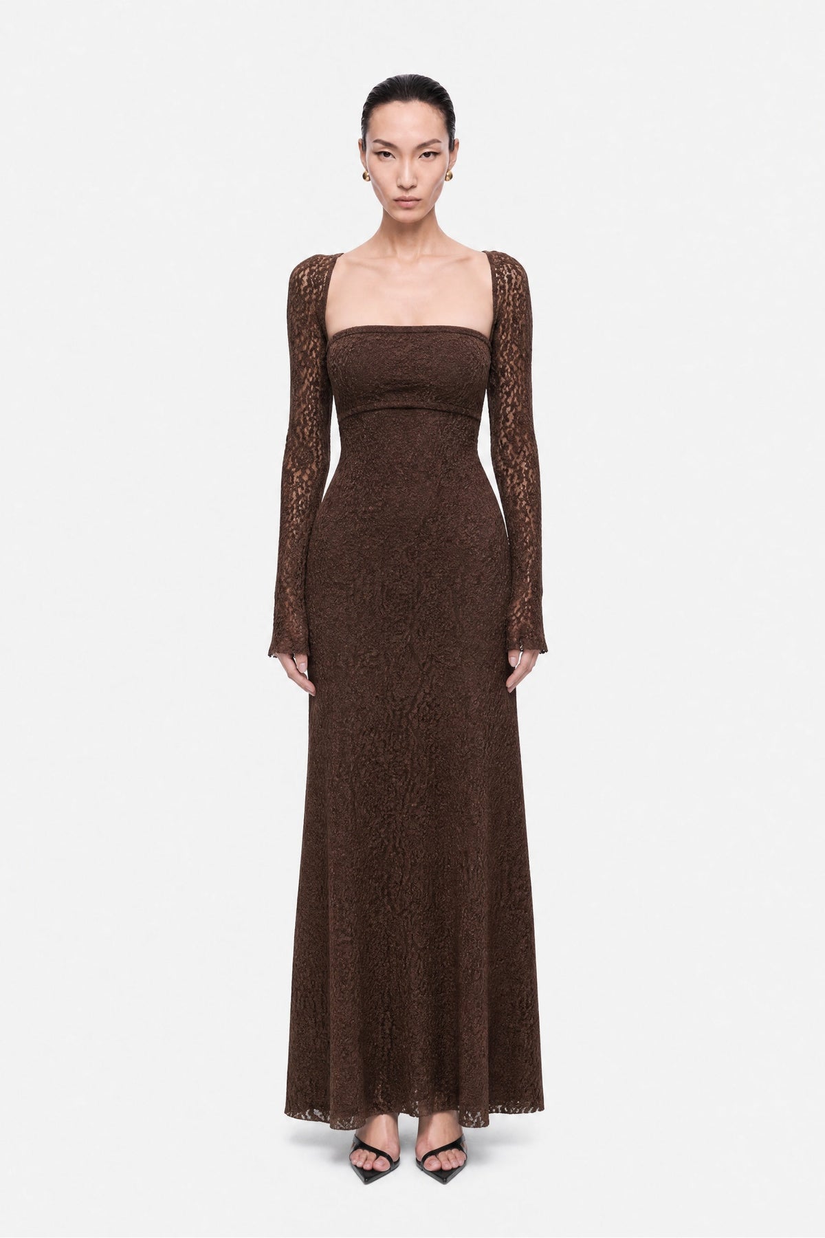 Eyelet Lace Maxi Dress