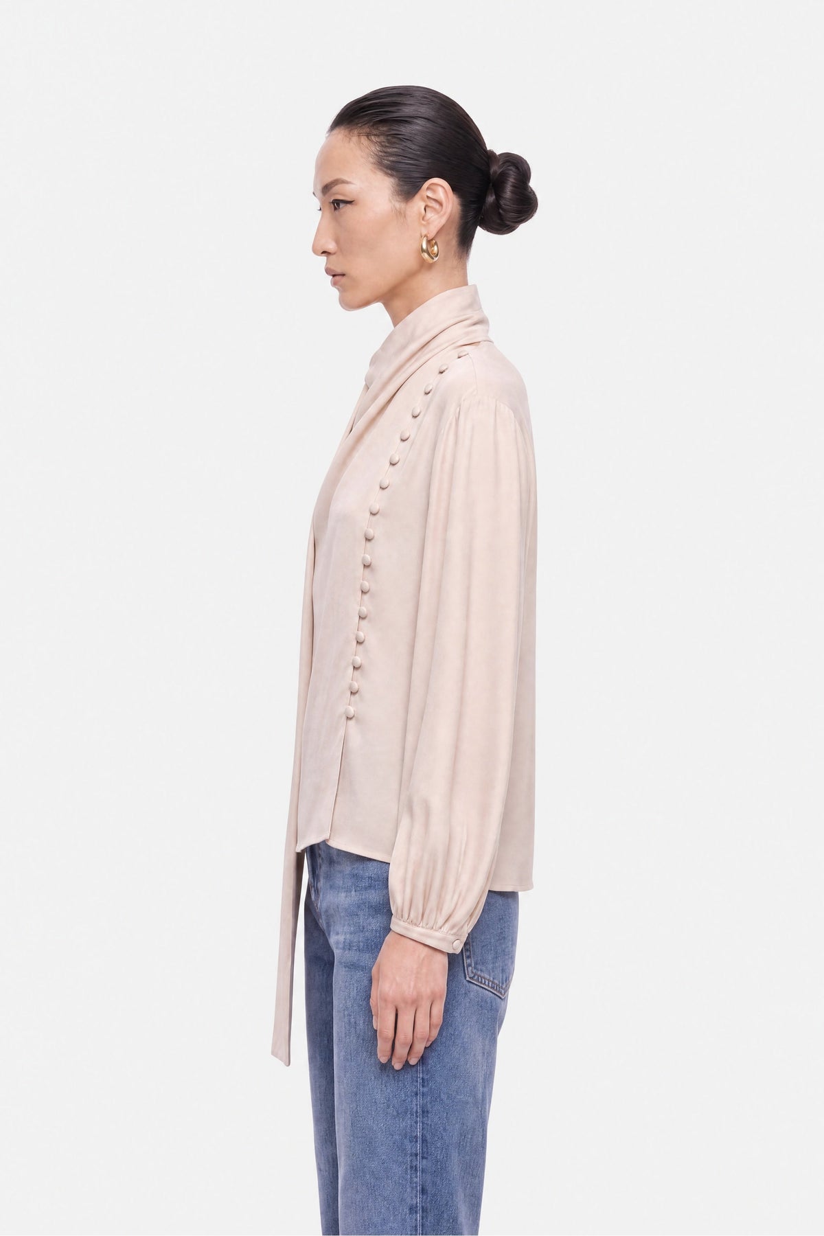 Shawl Collar Blouse