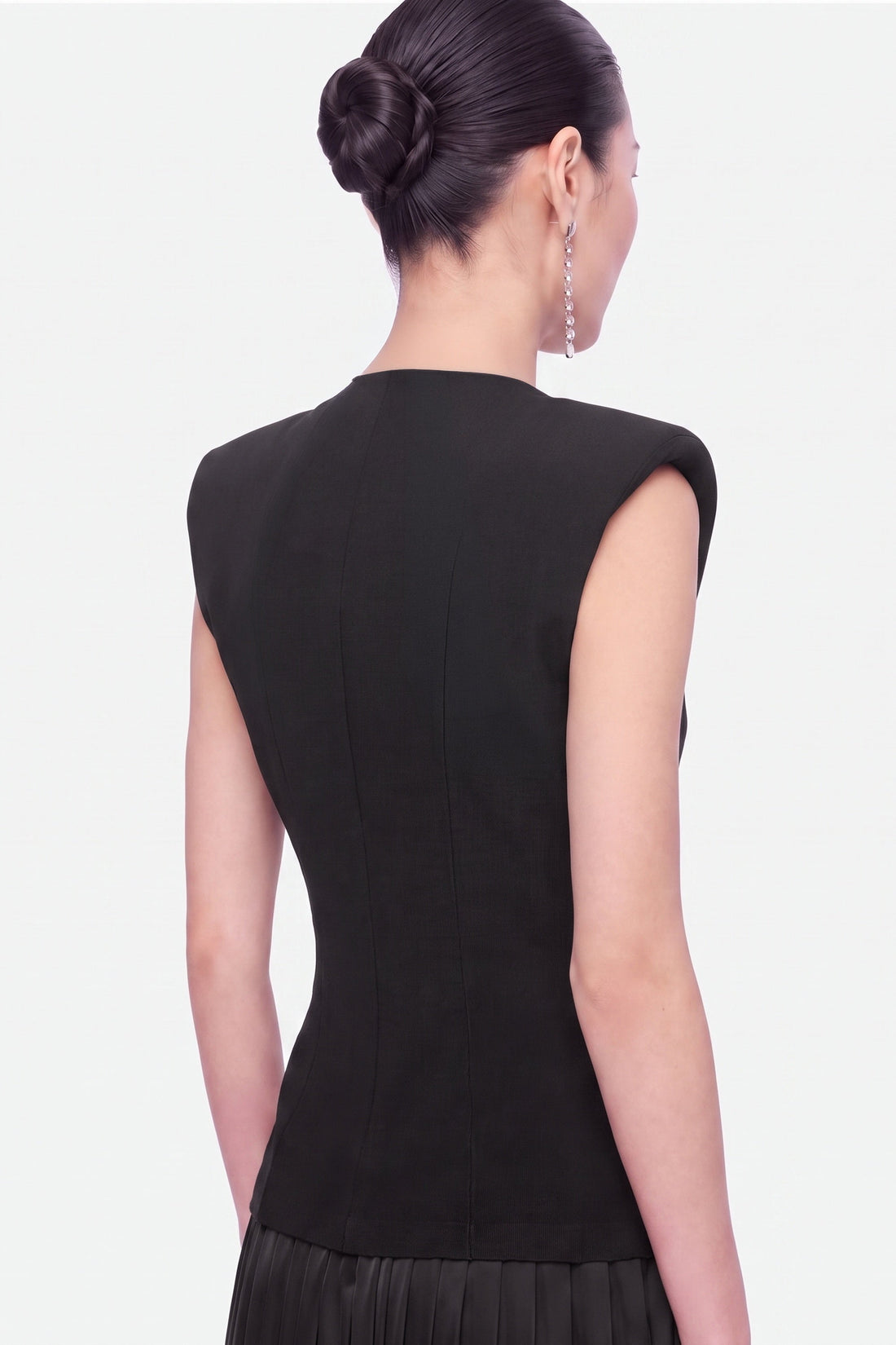 Cap-Sleeve Bubble-Hem Dress
