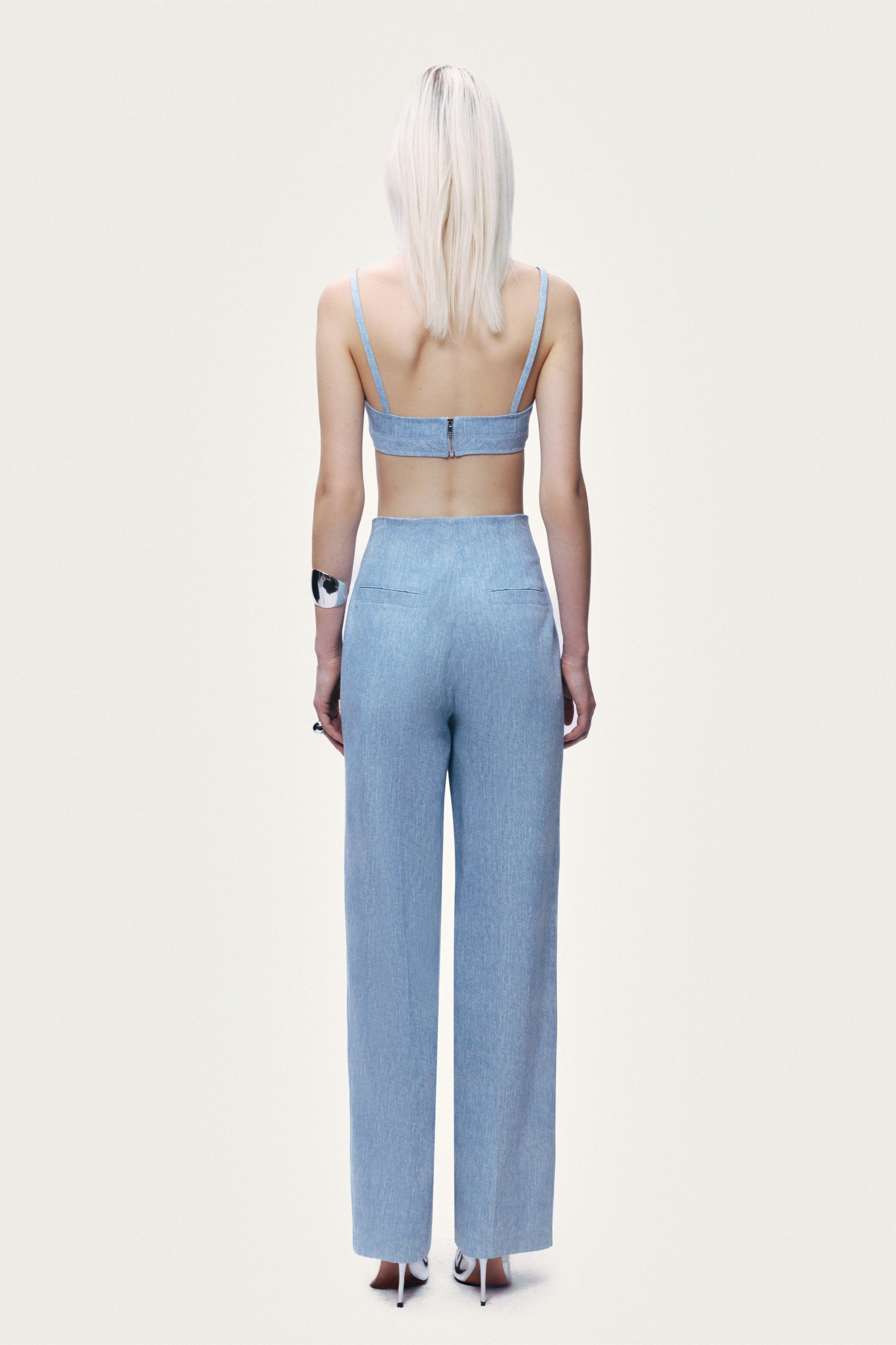 High-Waist Wide-Leg Trousers
